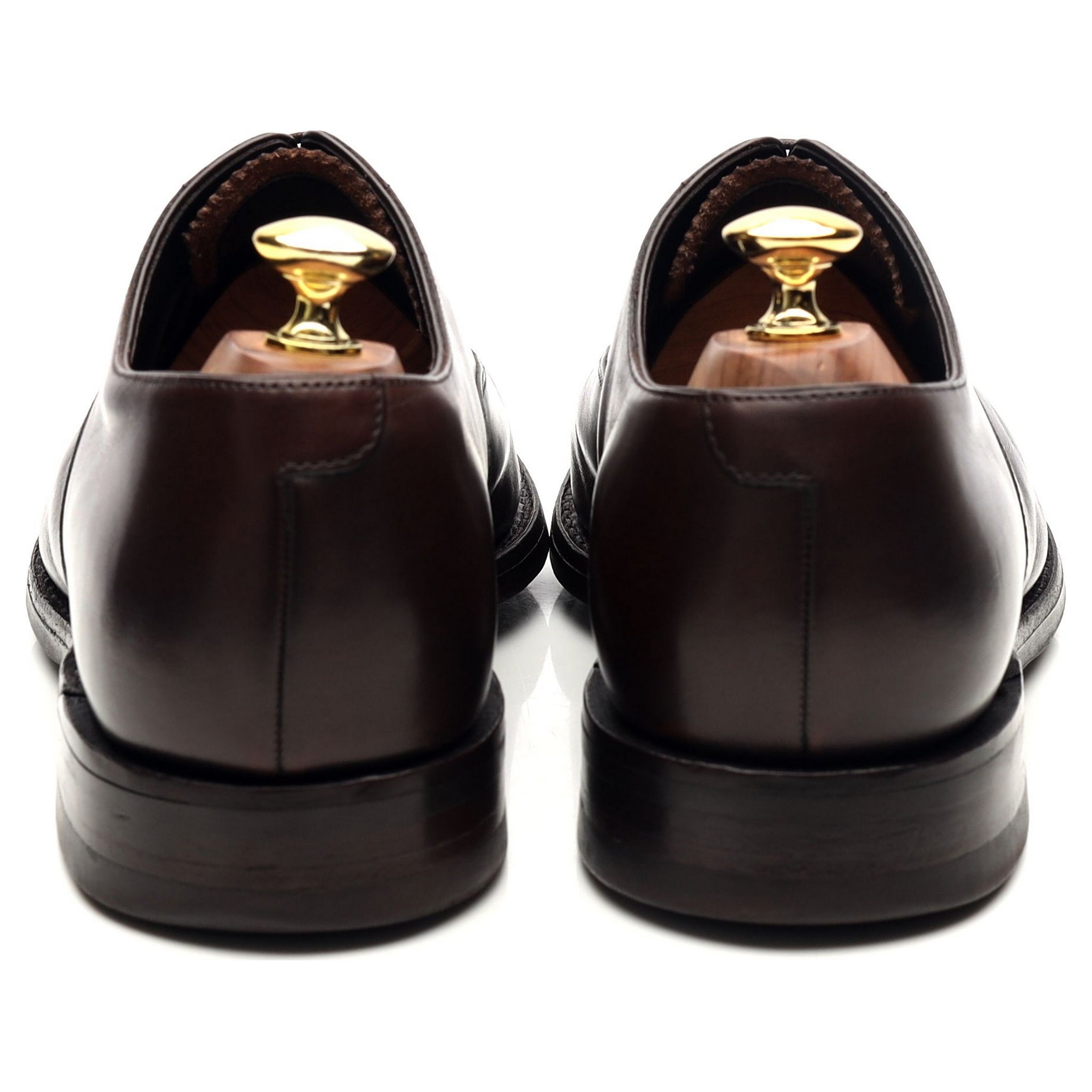 Herring Knightsbridge oxford cuir marron UK 8.5 semelle caoutchouc