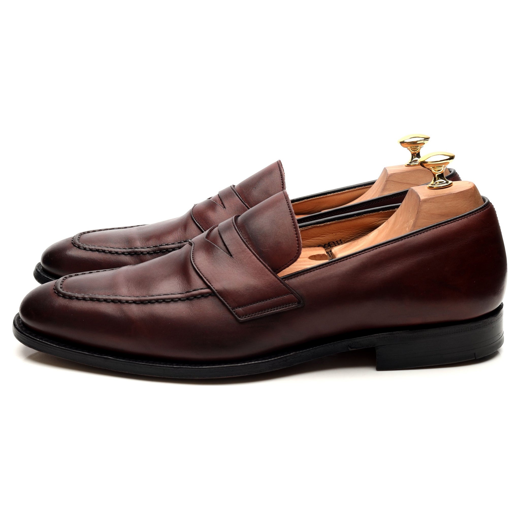 Church's Hertford mocassins cuir bordeaux UK 10