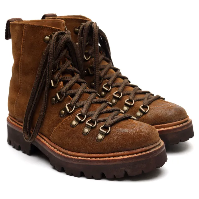 Grenson Nanette bottines randonnee daim marron pointure UK 4