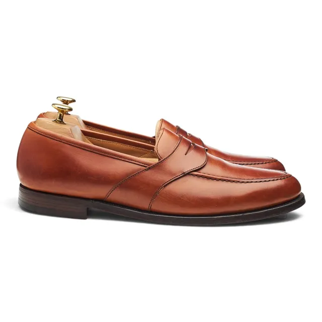 Peal & Co. mocassins cuir marron clair UK 8.5