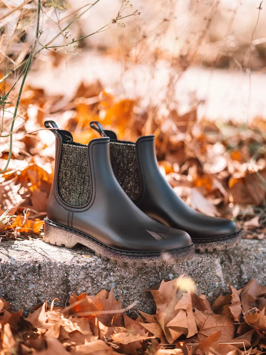 Toni Pons Colonia bottes de pluie femme noir imperméable