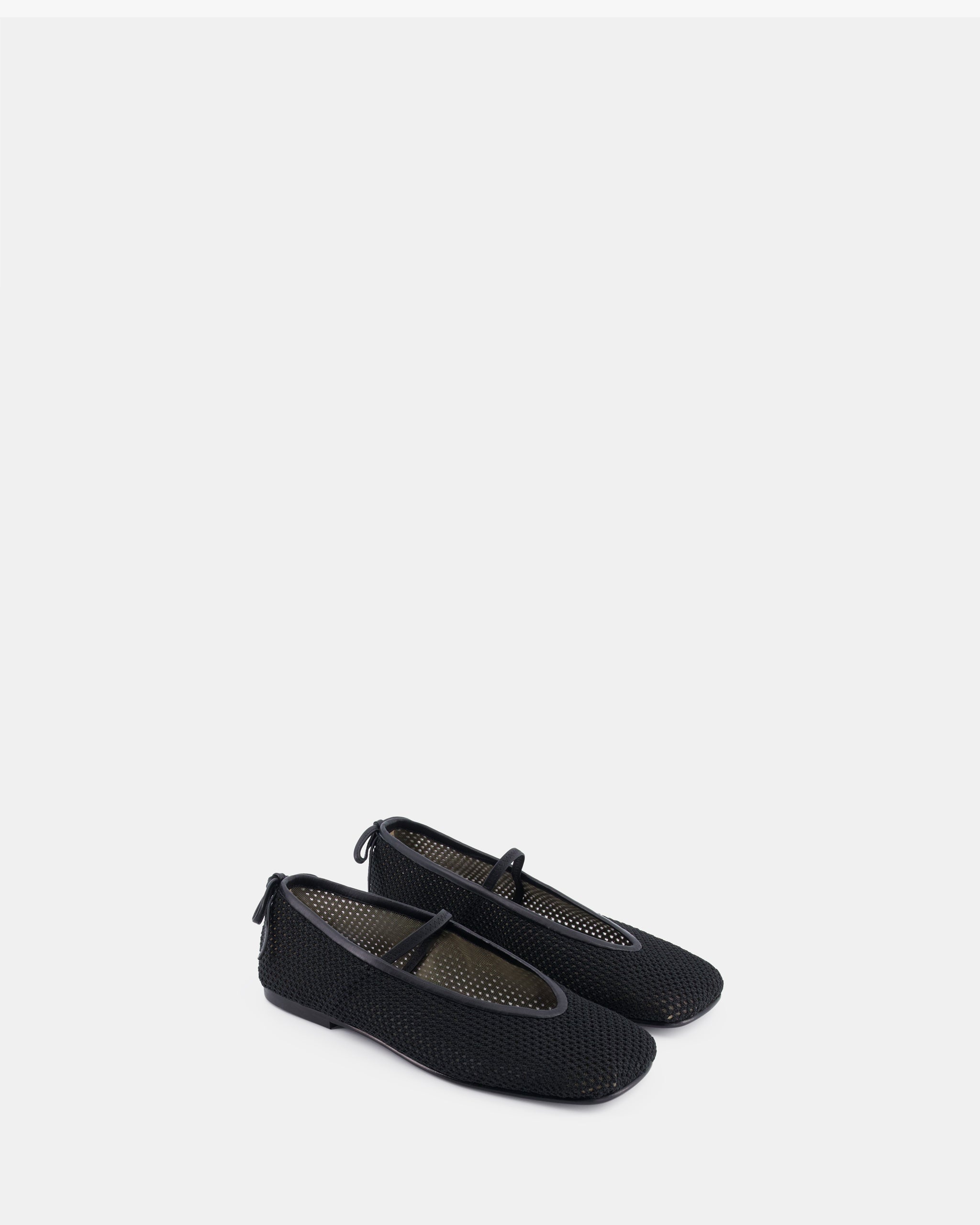 Nodaleto Bulla Node 5 ballerines noires crochet plat