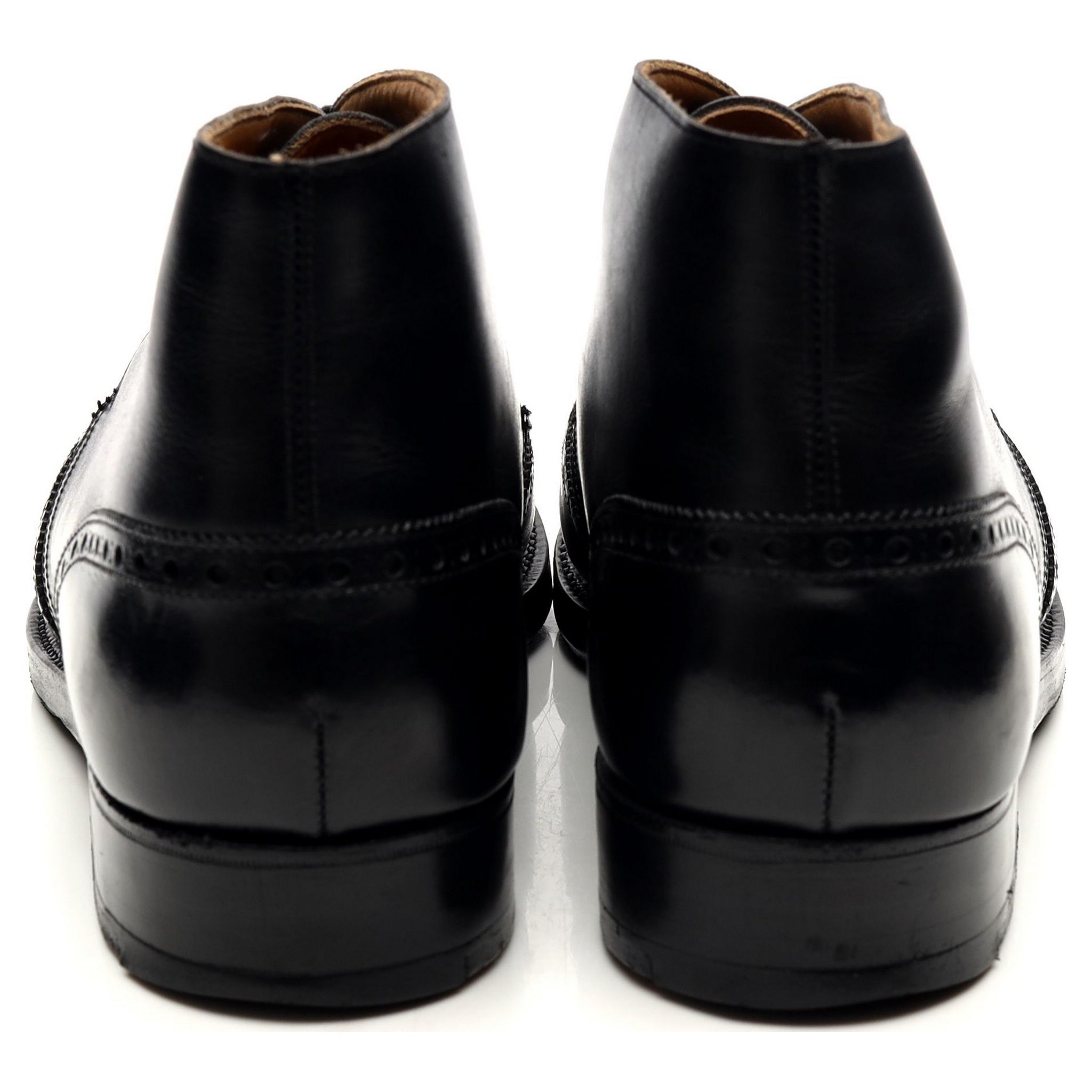 Crockett & Jones boots chukka cuir noir pointure UK 10
