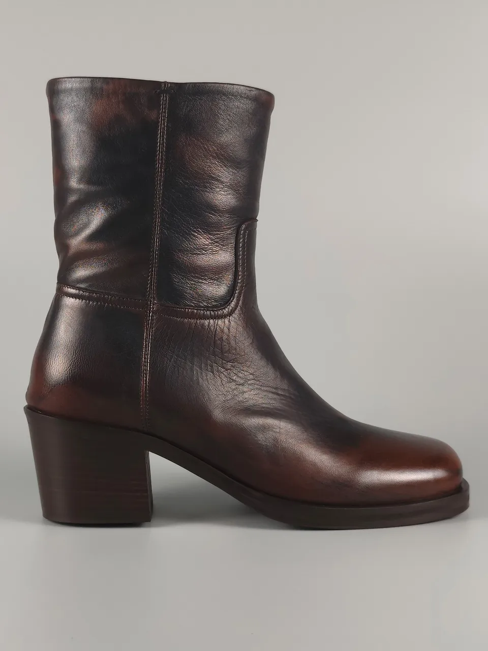 Lorena Paggi Glove bottines cuir noir dégradé
