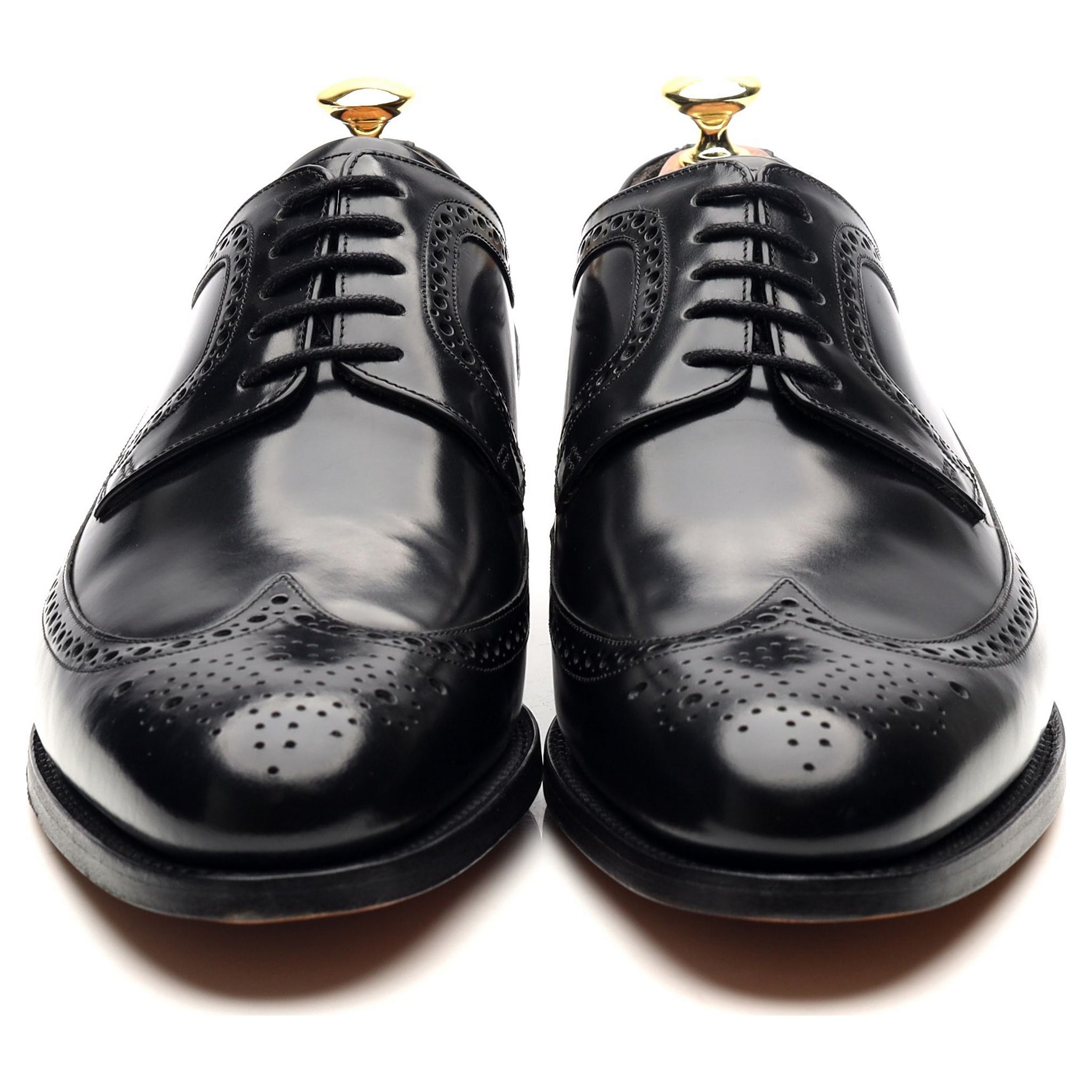 Barker Woodbridge derby cuir noir brogue pointure UK 8