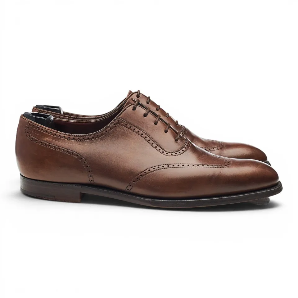 George Cleverley oxford brogues cuir marron UK 7