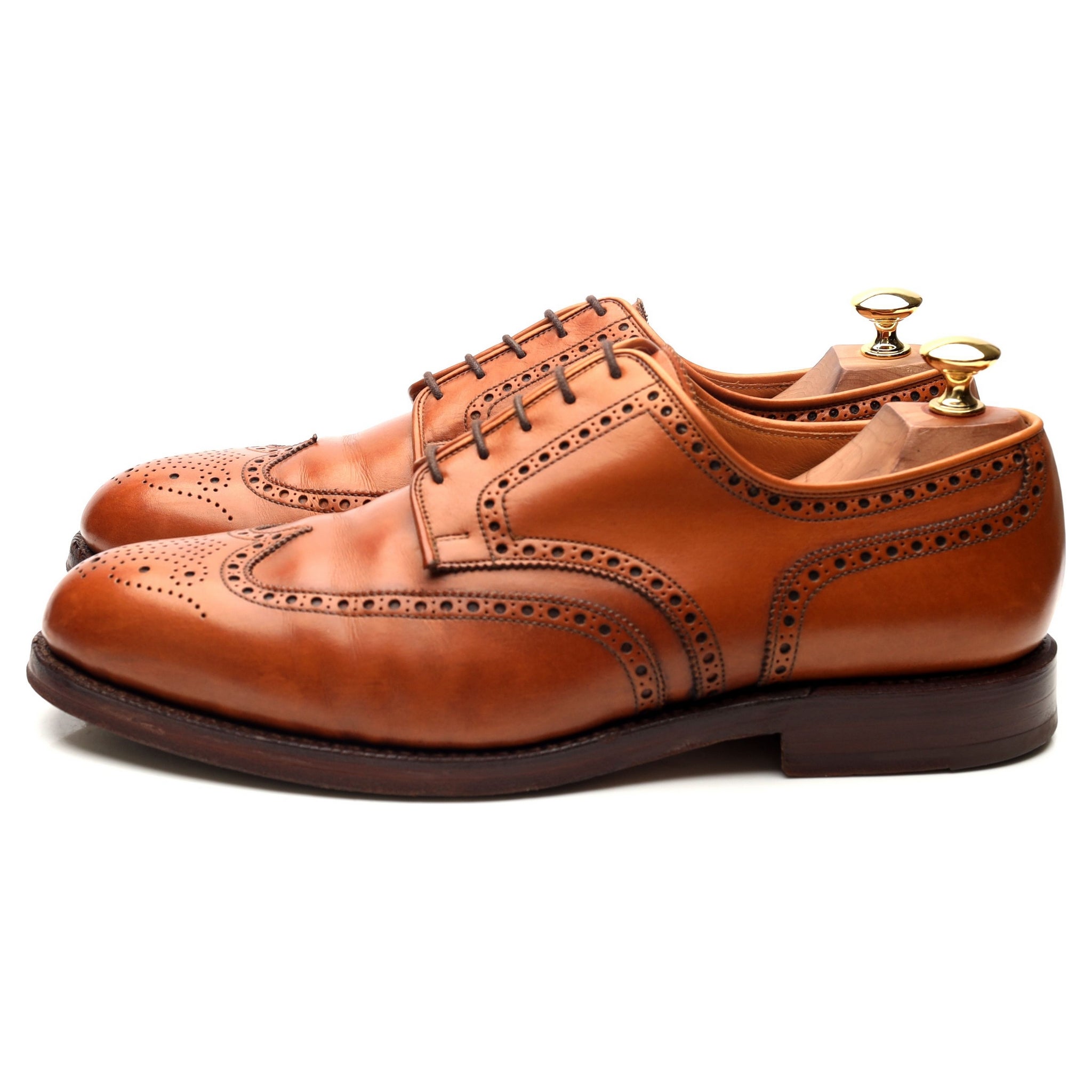 Crockett & Jones Cardiff derbies cuir camel pointure UK 9.5