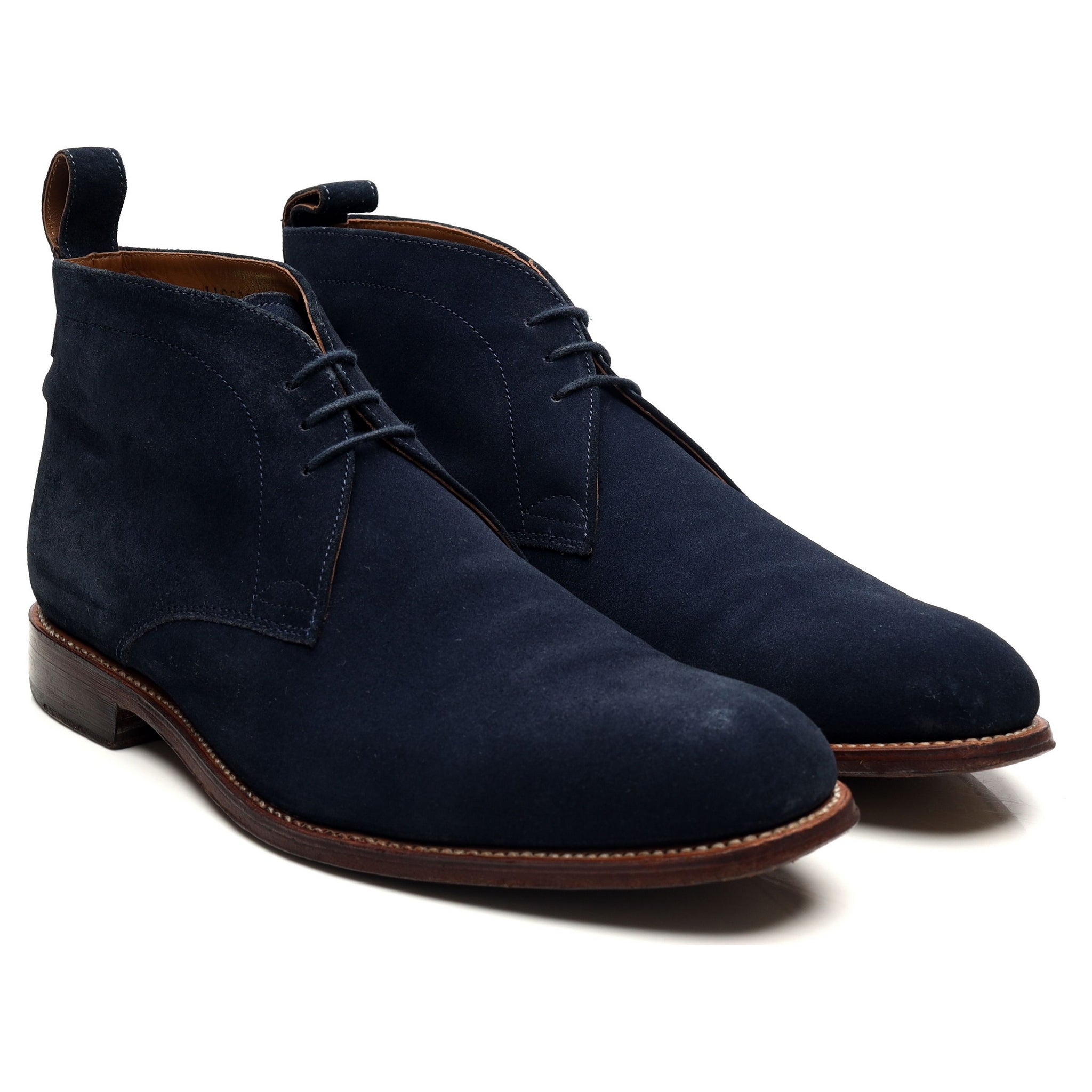 Grenson Marcus Bottines Chukka Daim Bleu Marine UK 9