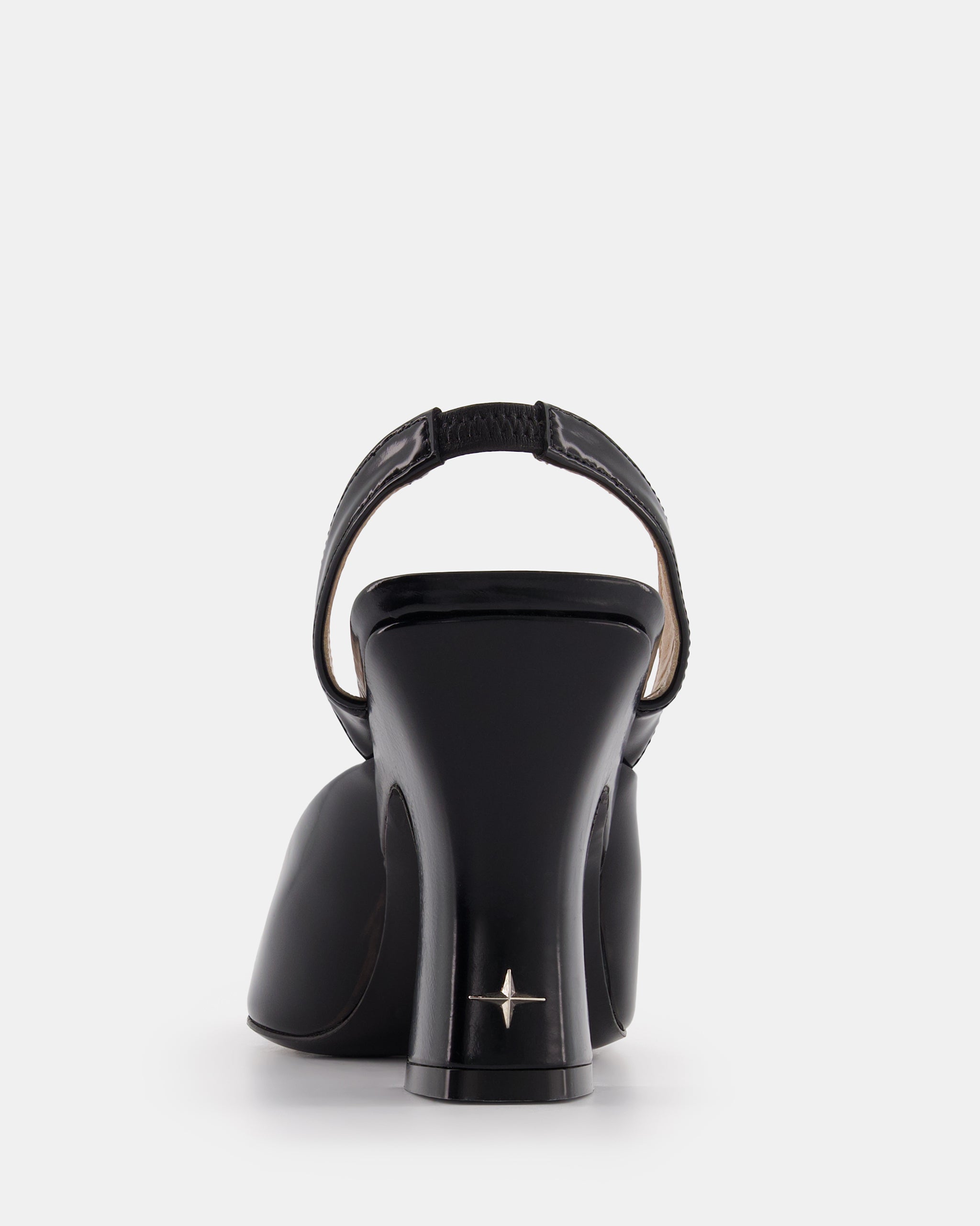 Nodaleto Iris escarpins cuir noir Black Glassed talon 9 cm
