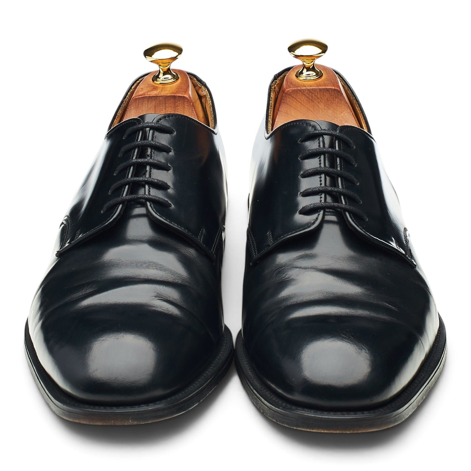 Cheaney derby cuir noir UK 10 largeur G