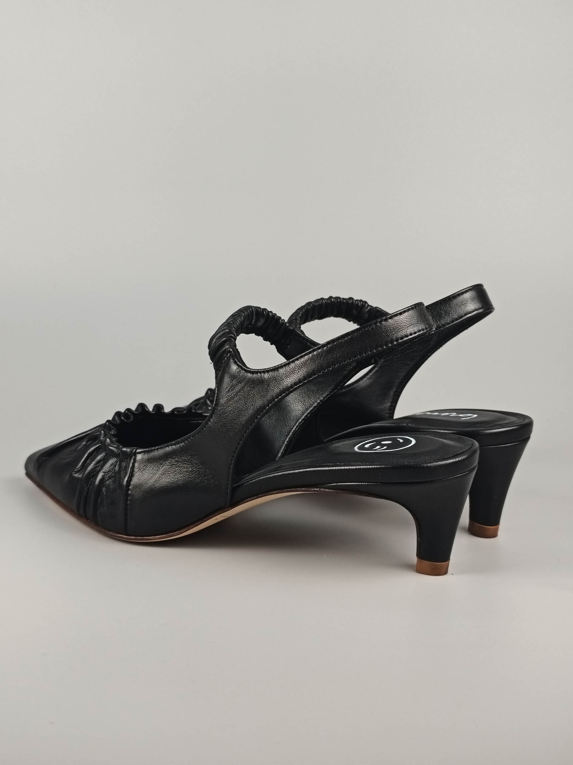 Lorena Paggi Nappa Glove escarpin cuir noir