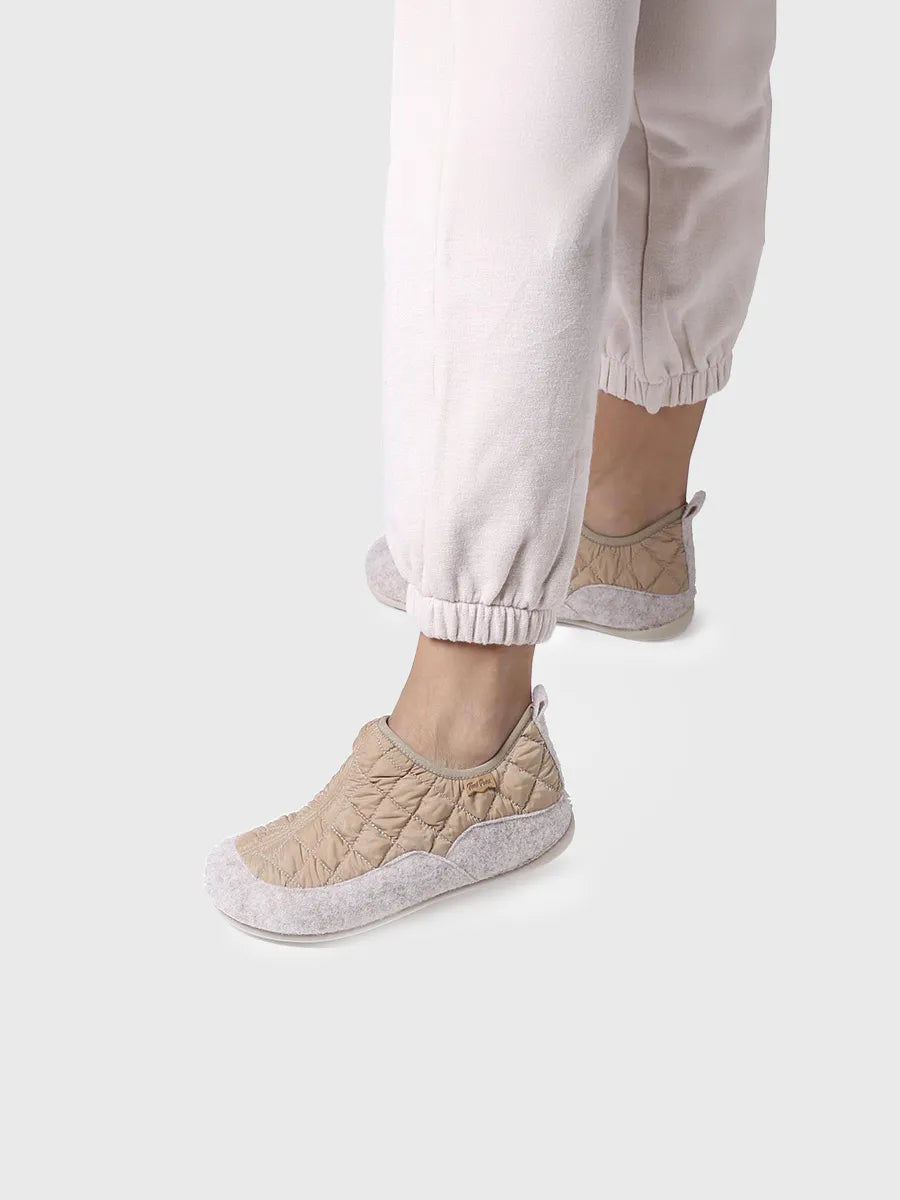 Toni Pons Mare-UM pantoufles femme feutre beige