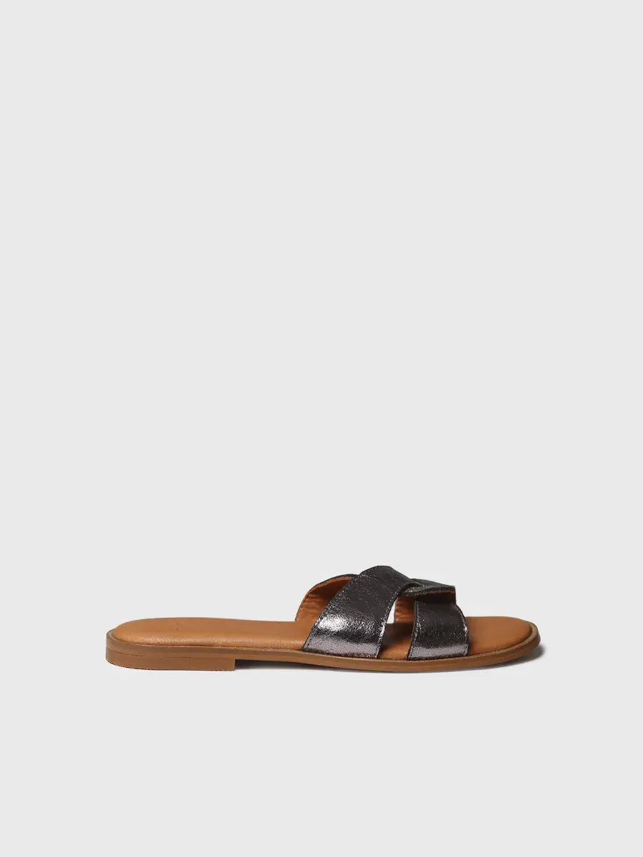 Toni Pons Brescia sandales femme cuir métallisé