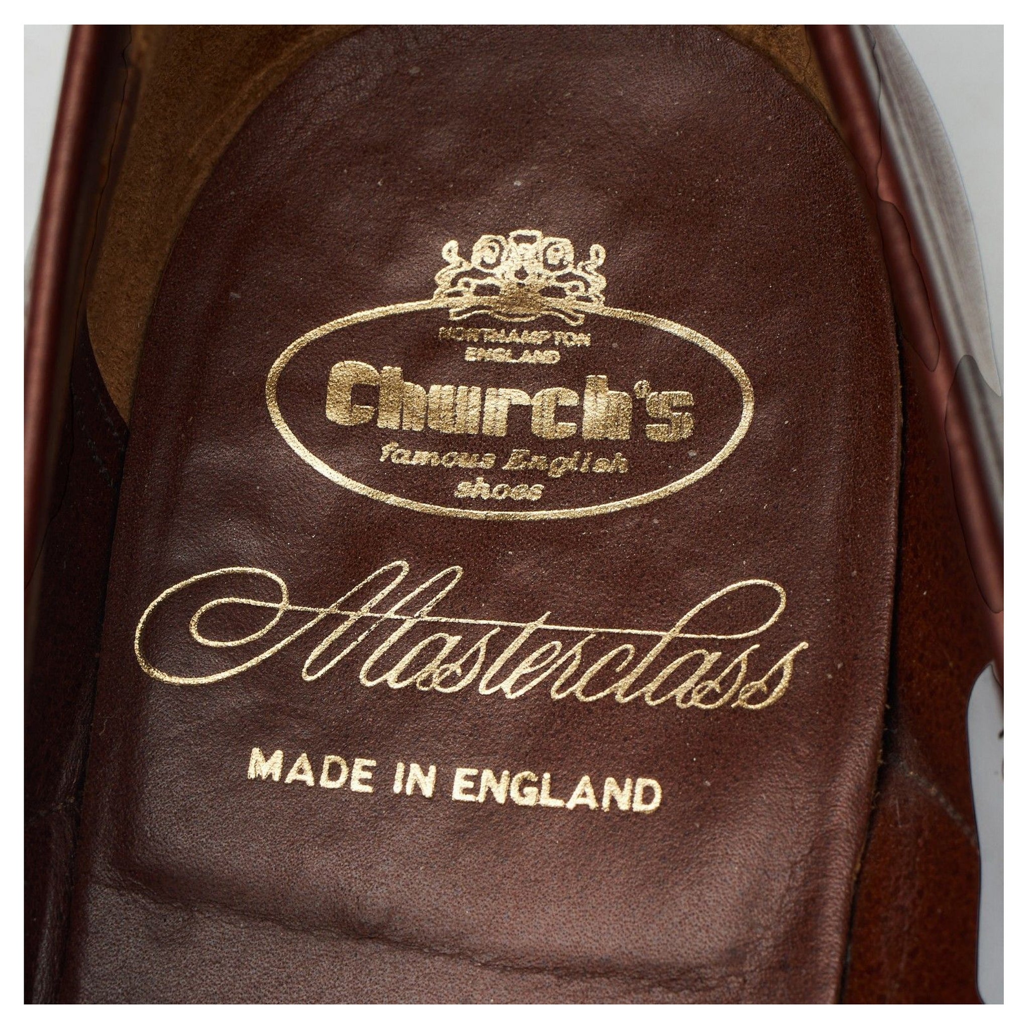 Church's Masterclass mocassins brogue cuir marron 7.5 UK