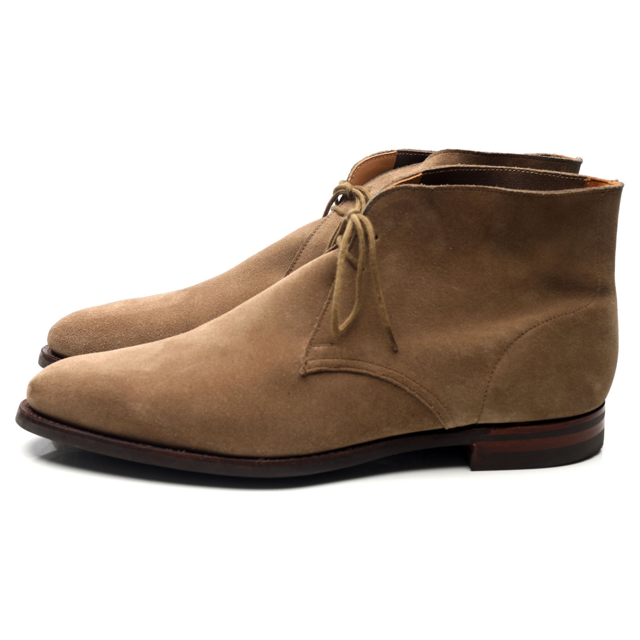 Crockett & Jones Sulgrave boots chukka daim pierre UK 8.5