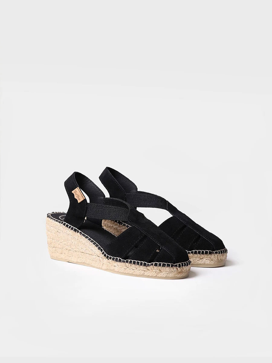 Toni Pons Trapa espadrilles cuir compensées 6 cm