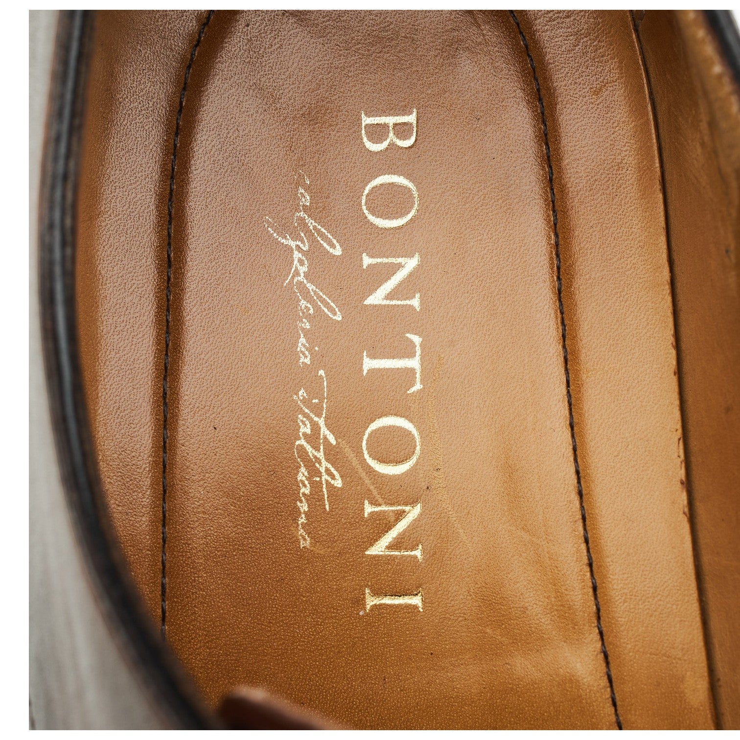 Bontoni Carnera derbys cuir marron foncé UK 9.5