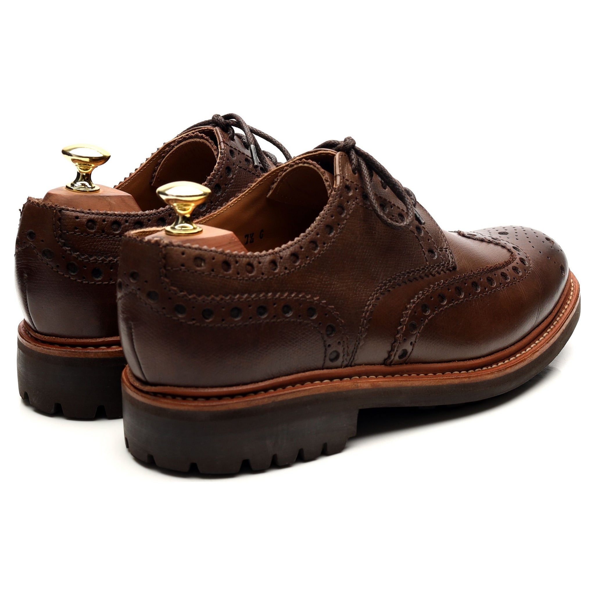 Grenson Archie derby cuir marron UK 7.5