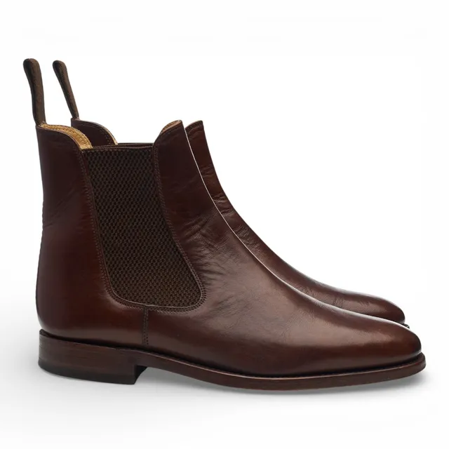 Charles Tyrwhitt chelsea boots cuir marron UK 7.5