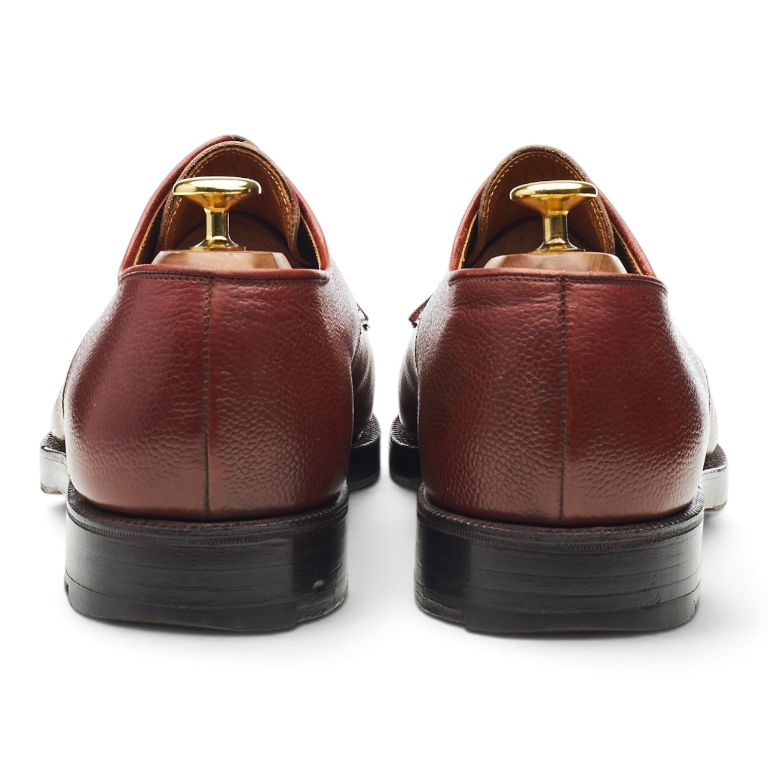 Cordings Lingfield derby cuir grainé marron UK 8 gomme