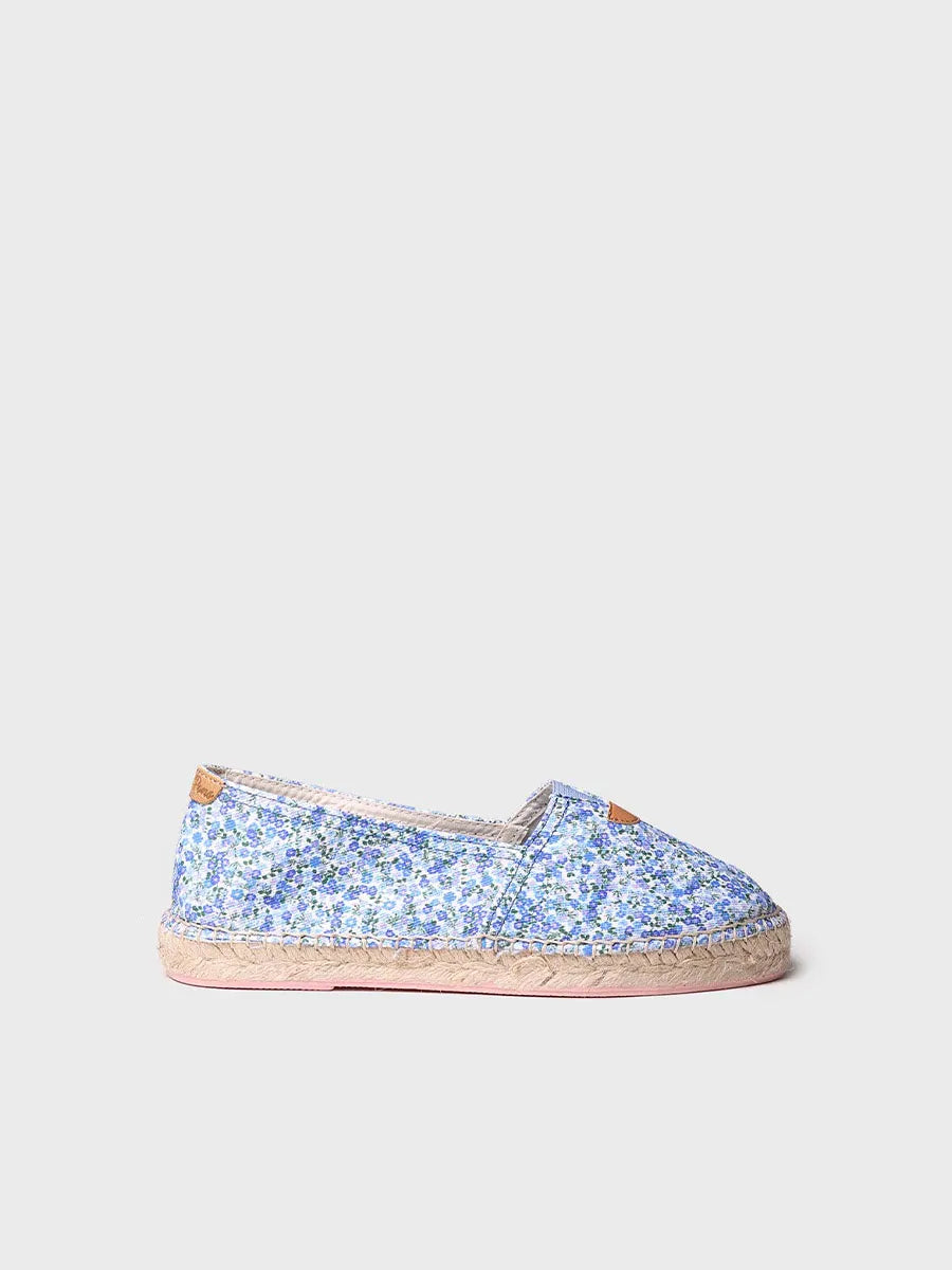 Toni Pons Blanes-AP espadrilles plates toile bleues vegan