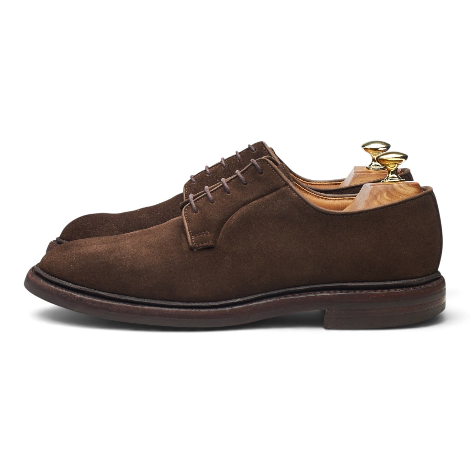 Crockett & Jones Lanark 3 derby daim marron pointure UK 7