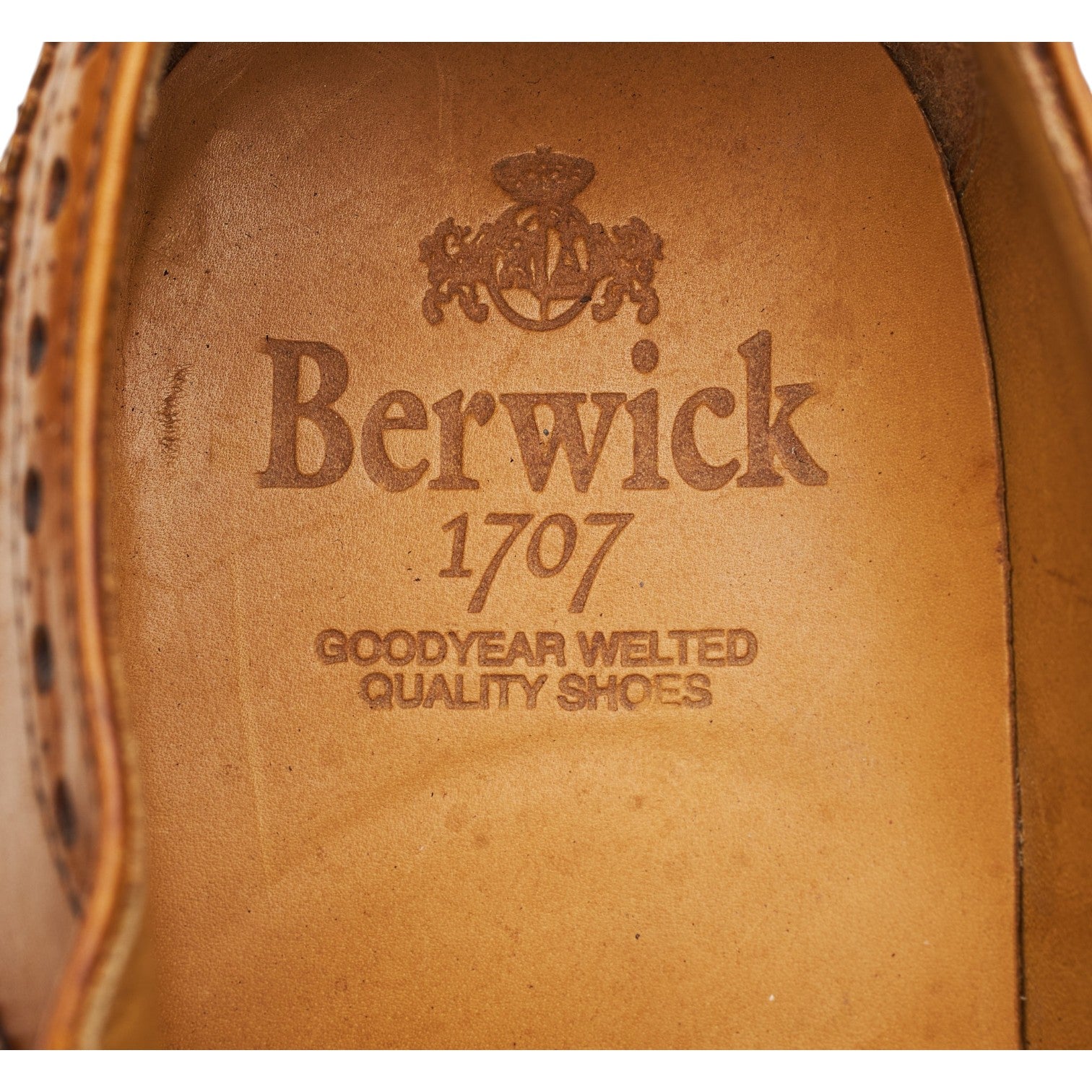Berwick Balfour 2817 oxford cuir marron UK 7.5