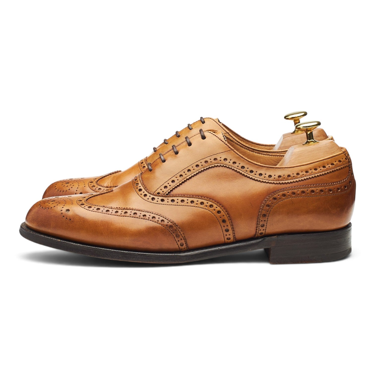 Cheaney Gilmour richelieu brogue cuir tan pointure UK 8
