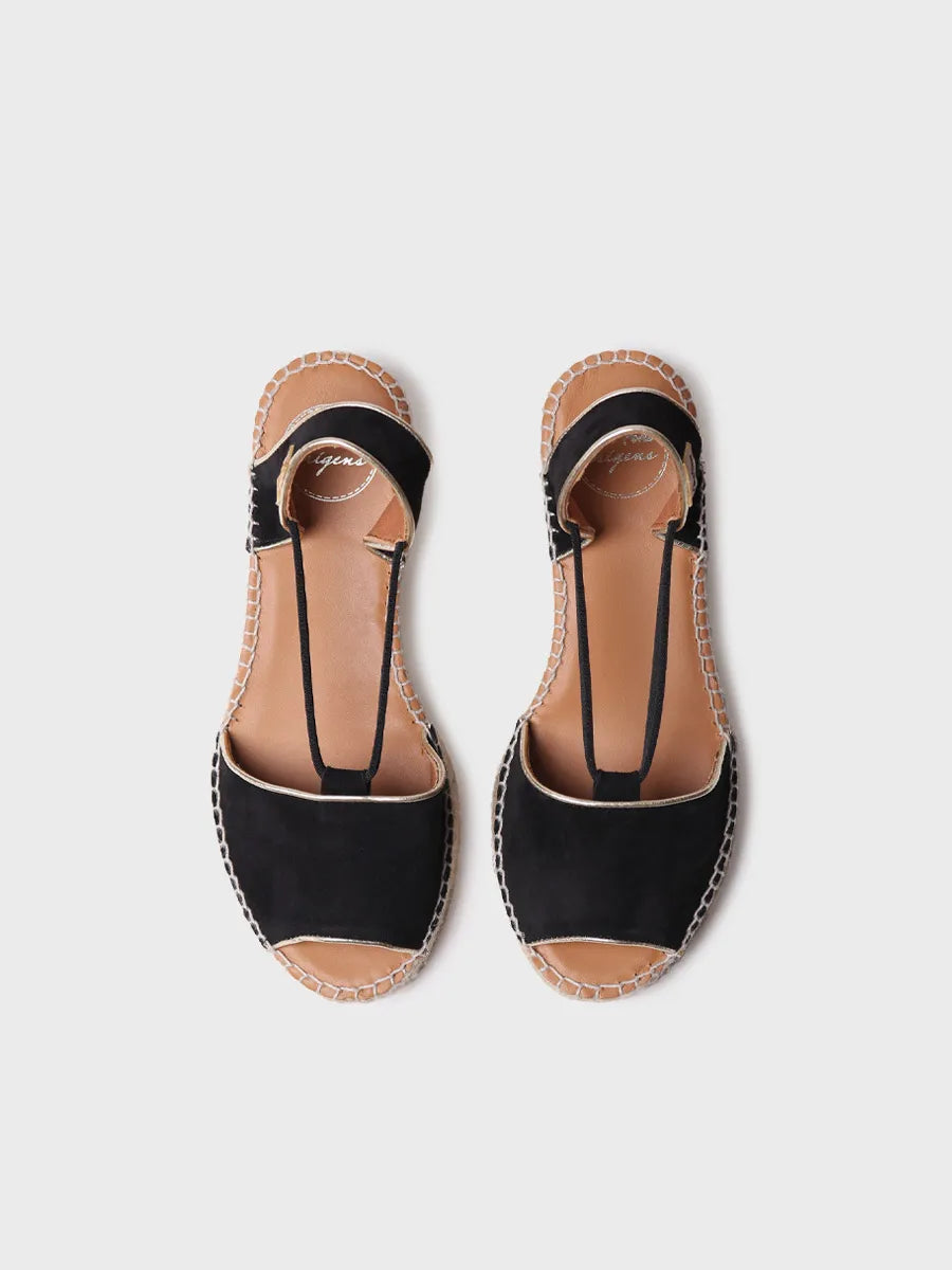 Toni Pons Bilda espadrilles compensées suède noir