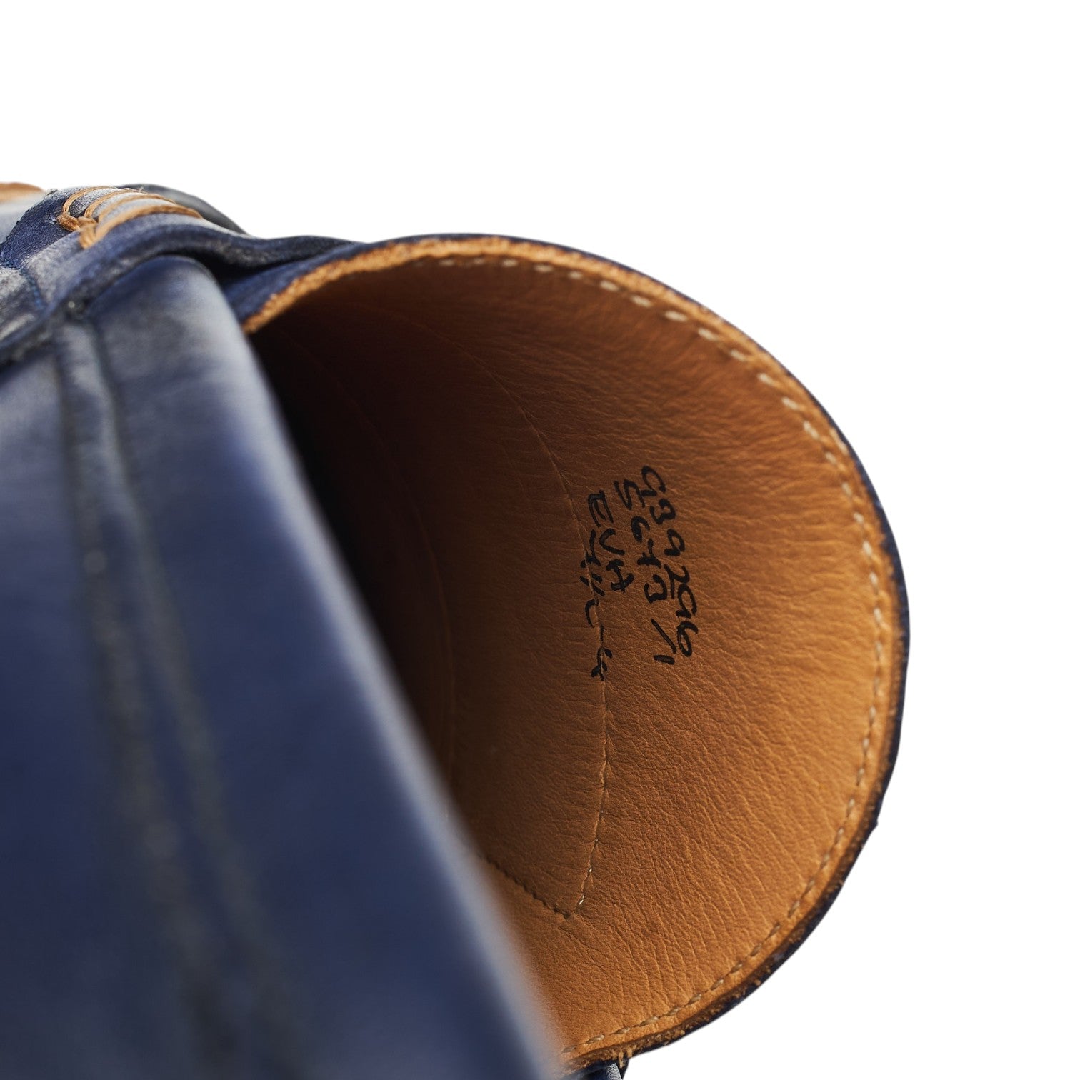 Tricker’s Eva mocassin cuir bleu pointure UK 7.5
