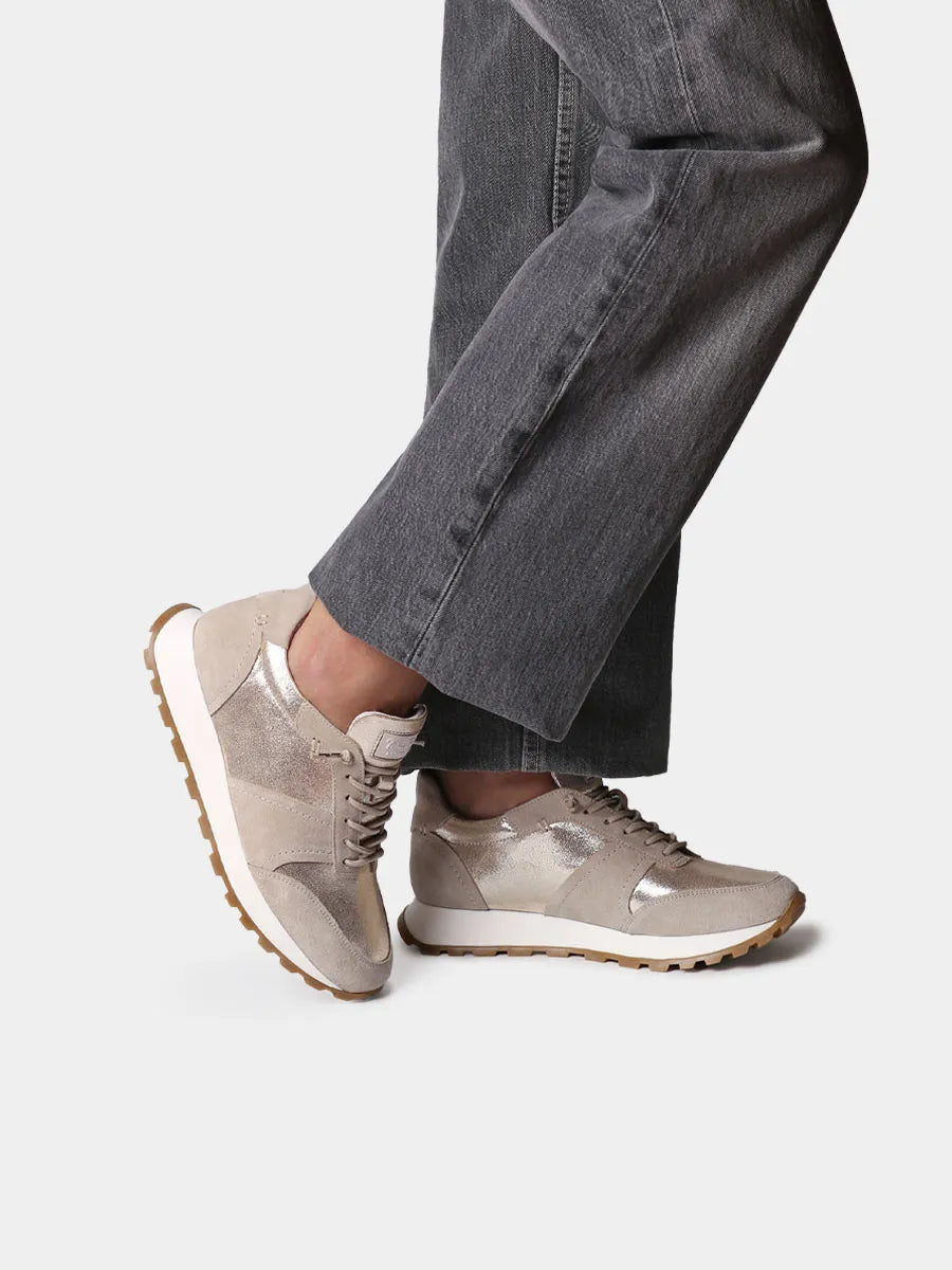 Toni Pons Alicia baskets femme cuir métallique lacets