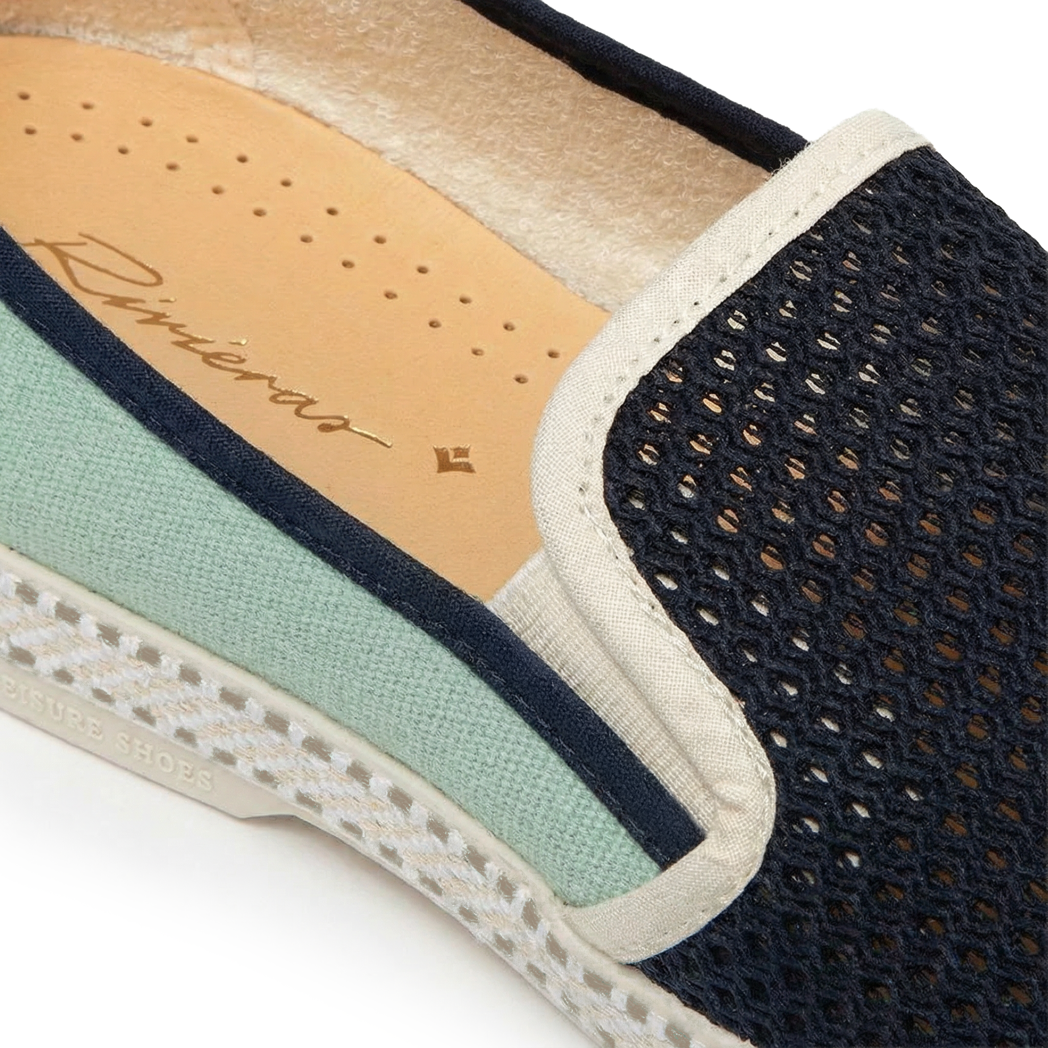 Rivieras Classic Match Marine Vert d'Eau espadrilles coton
