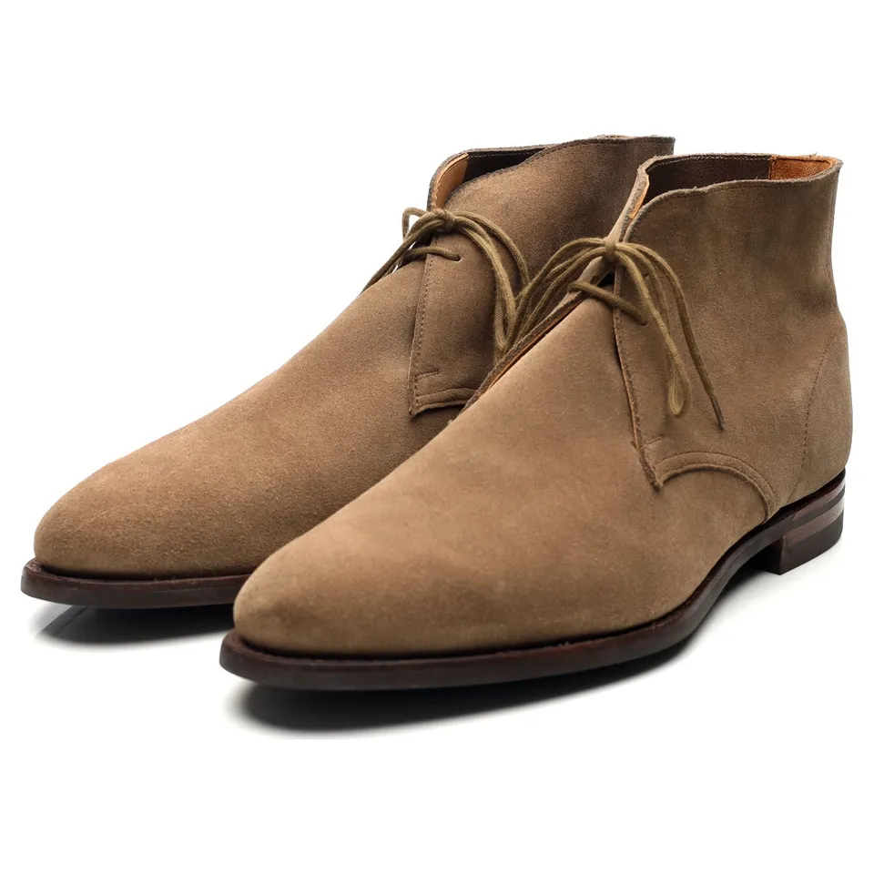 Crockett & Jones Sulgrave boots chukka daim pierre UK 8.5