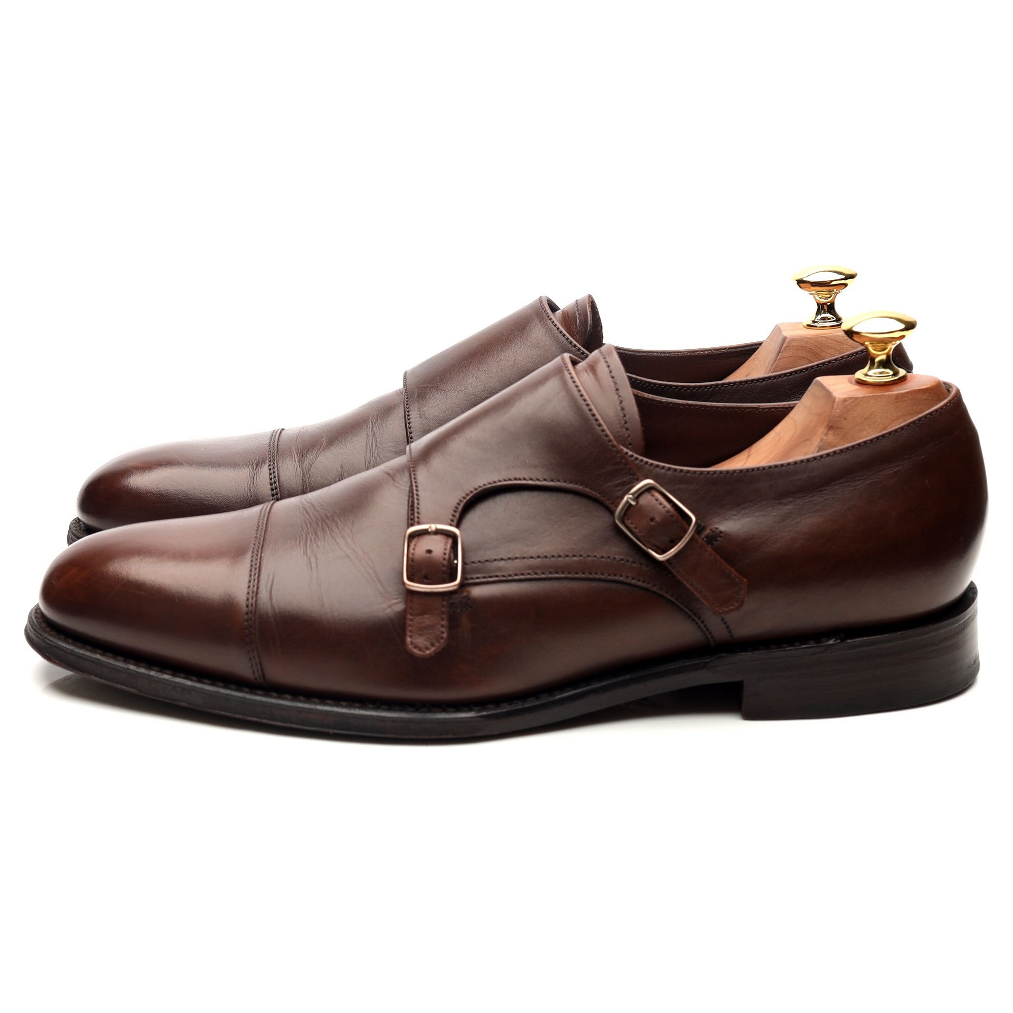 Loake 1880 Cannon monk strap daim marron UK 9
