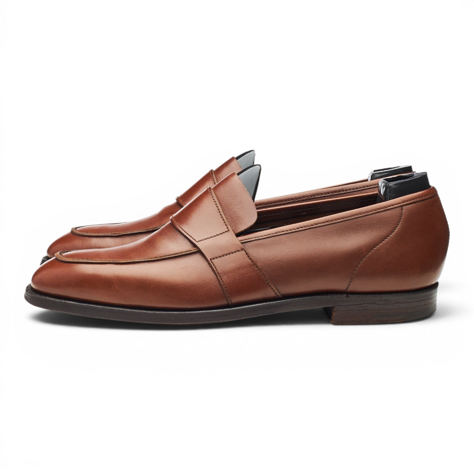 George Cleverley Mocassin cuir marron pointure UK 7 sangle