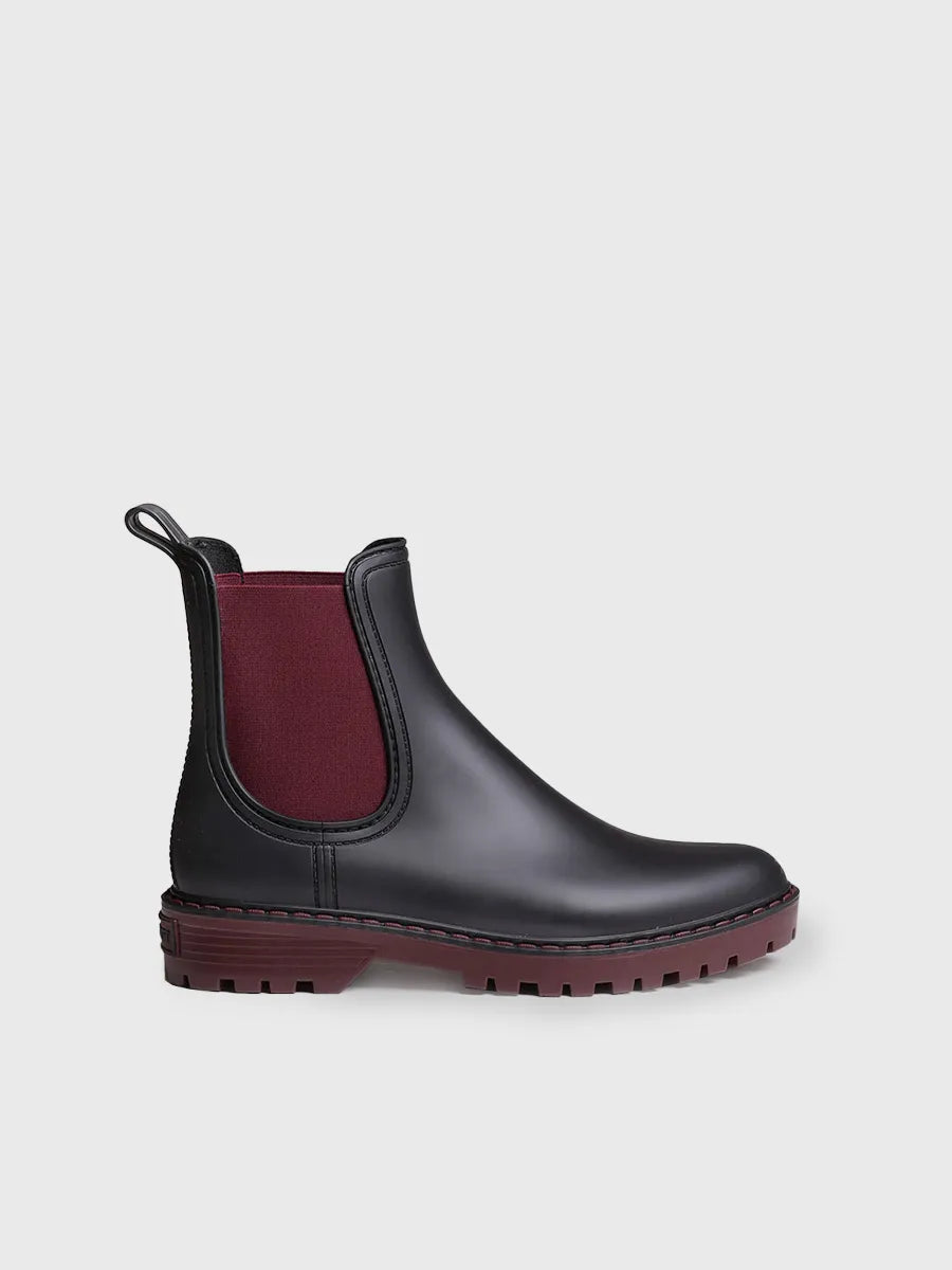 Toni Pons Cavour botte de pluie bordeaux