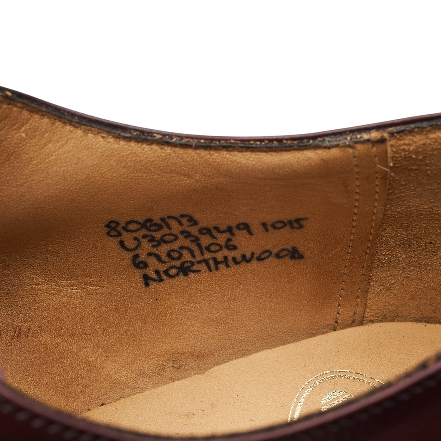 Church's Northwood derby cuir bordeaux pointure 8