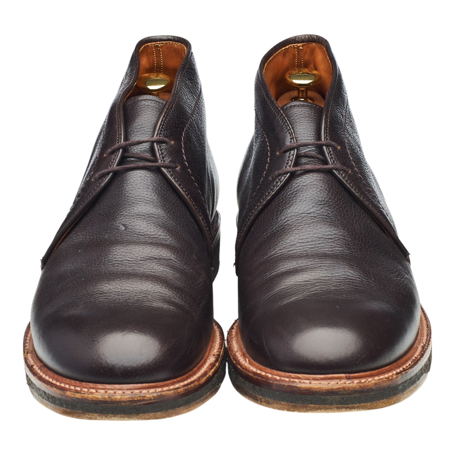 Alden 12341 boots chukka cuir marron UK 9 semelle crêpe