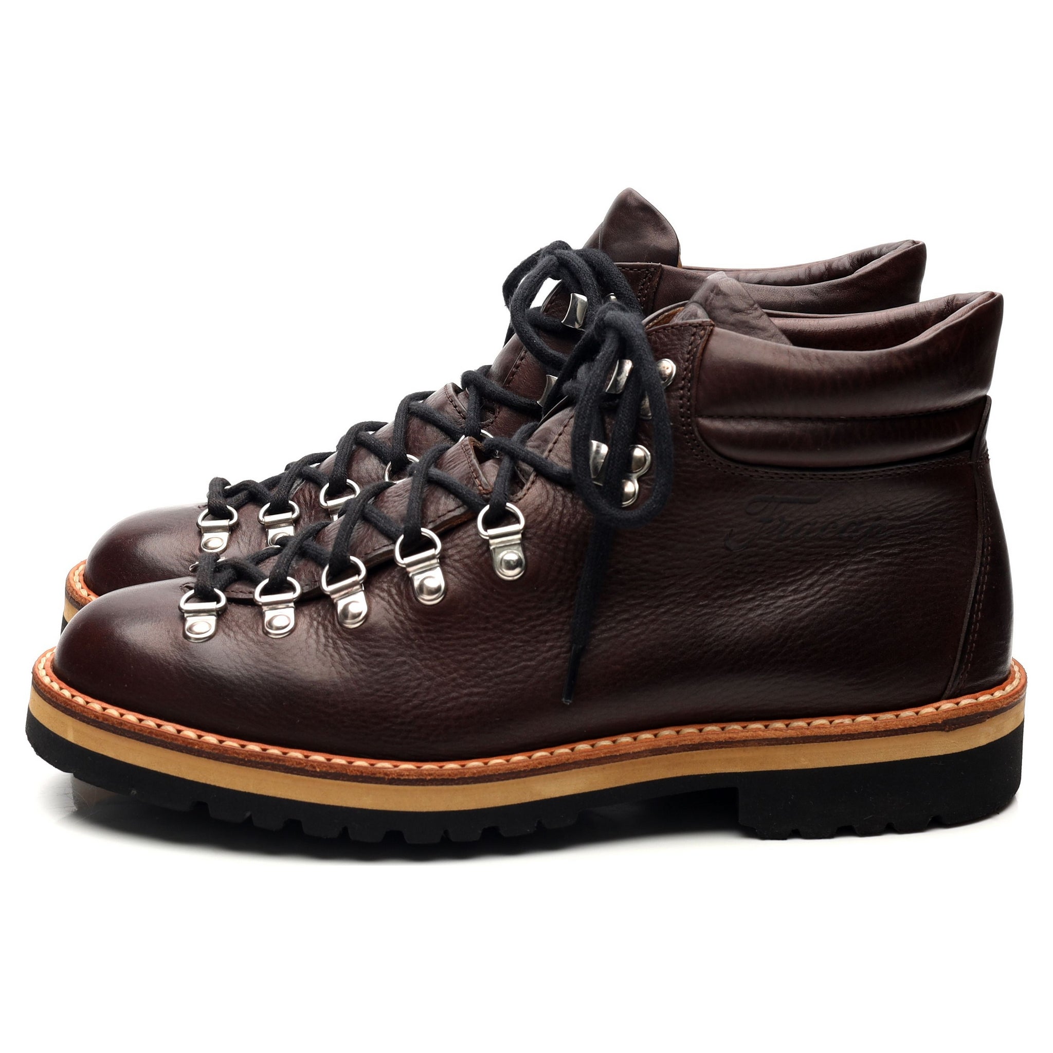 Fracap M120 bottines cuir marron foncé UK 7