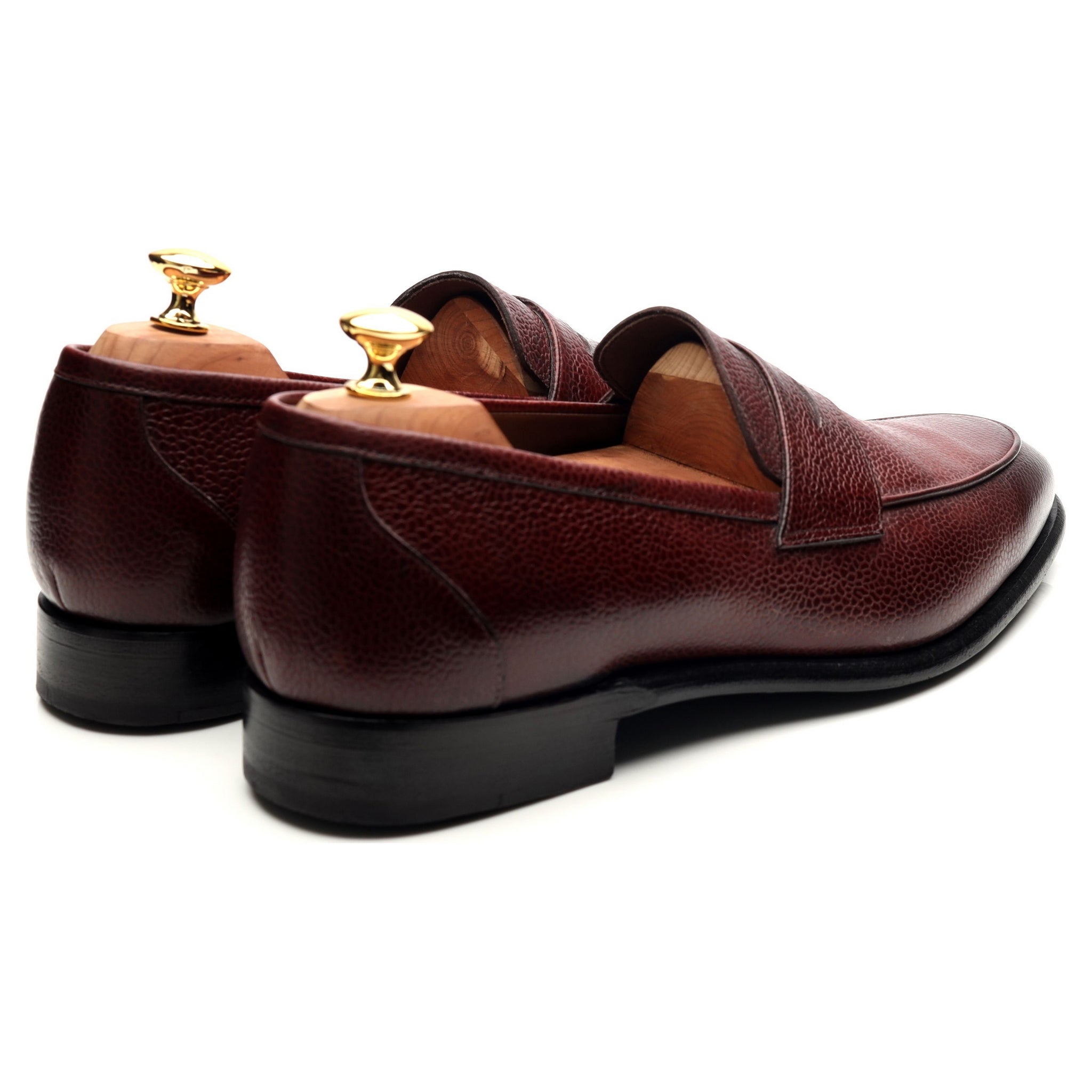 Herring mocassins cuir bordeaux grainé UK 10.5