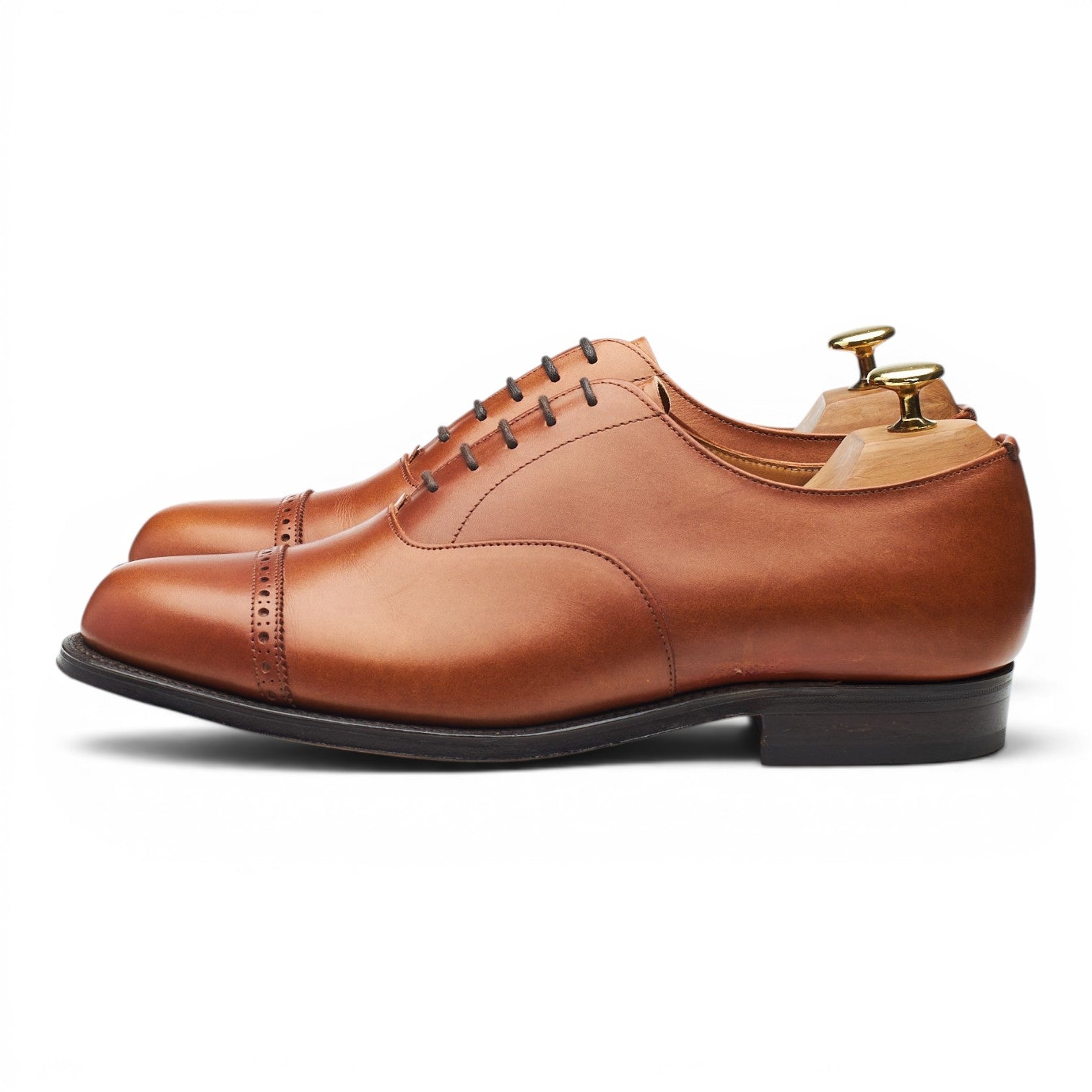 Cheaney derbies oxford cuir marron pointure UK 8