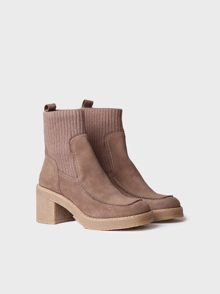 Toni Pons Praga-SY bottines talon large cuir taupe