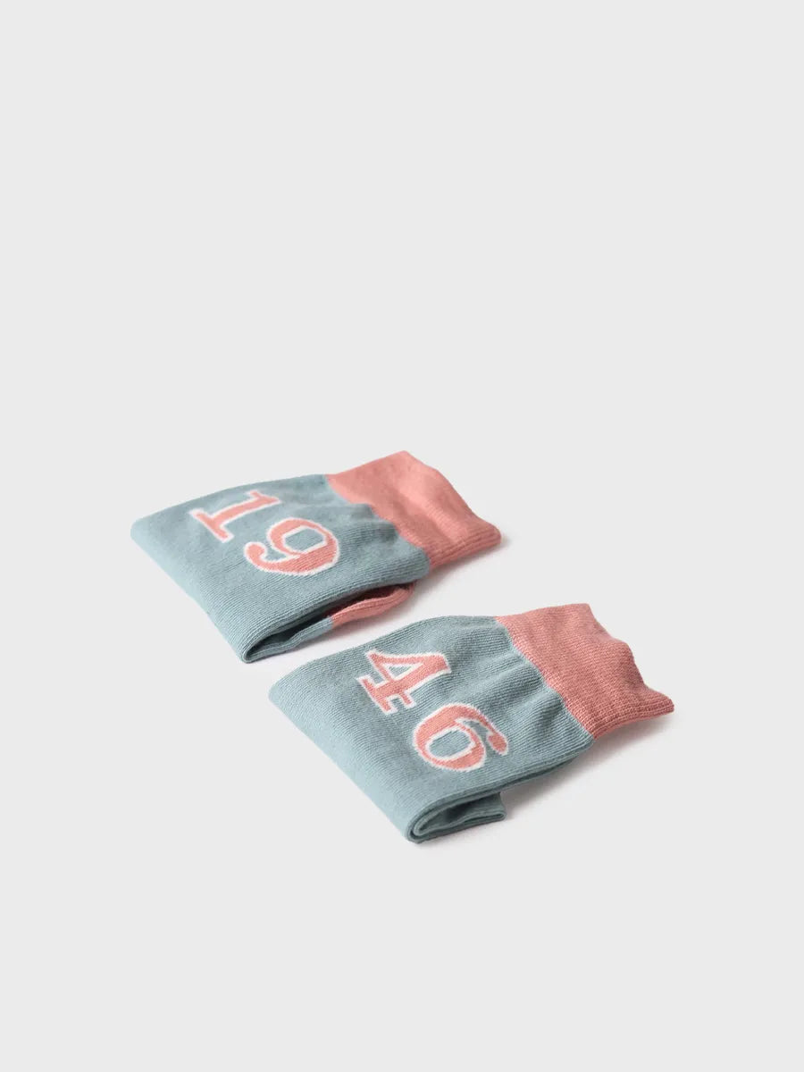 Toni Pons Quel-TP chaussettes coton imprimé bleu