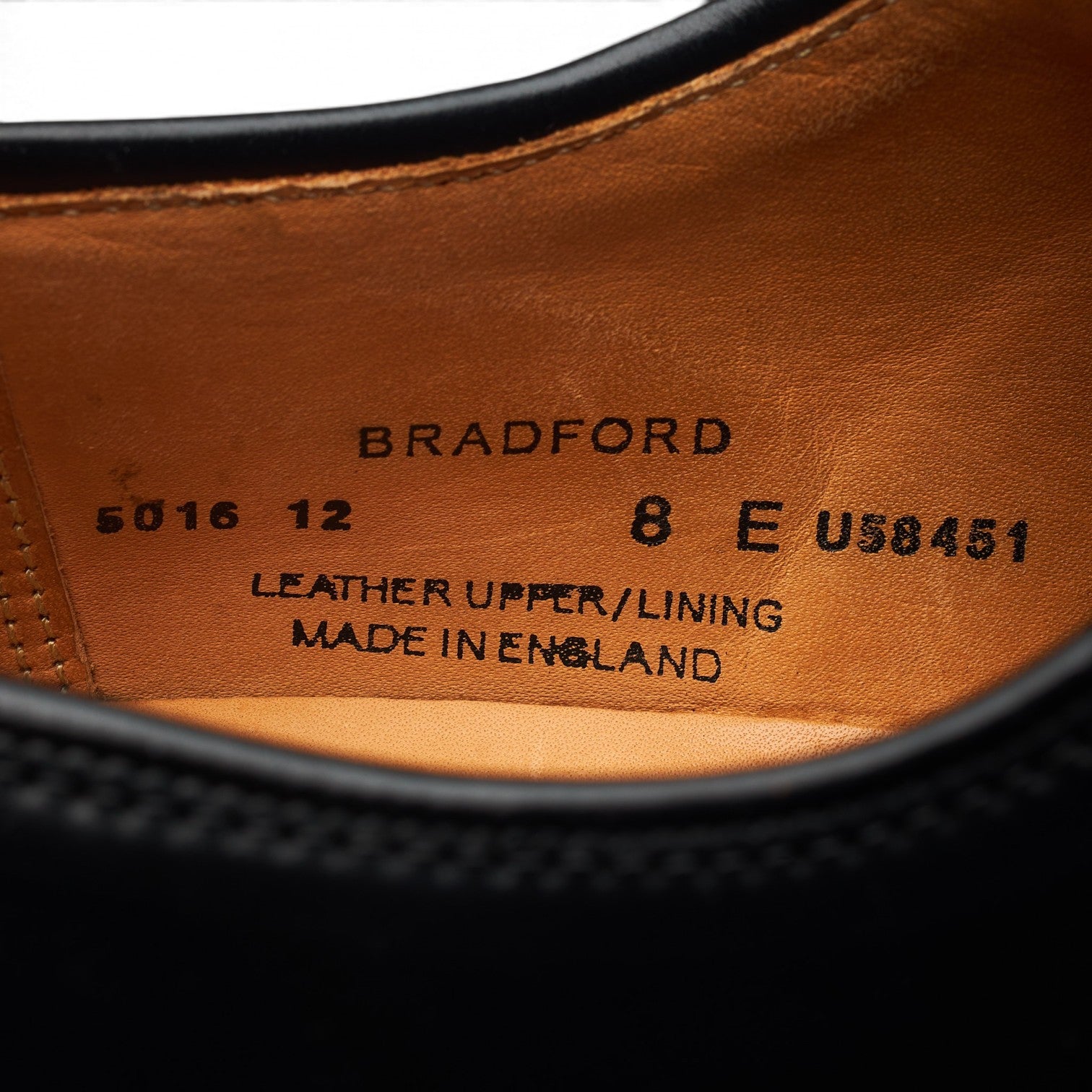 Crockett & Jones Bradford derby cordovan noir 8 UK
