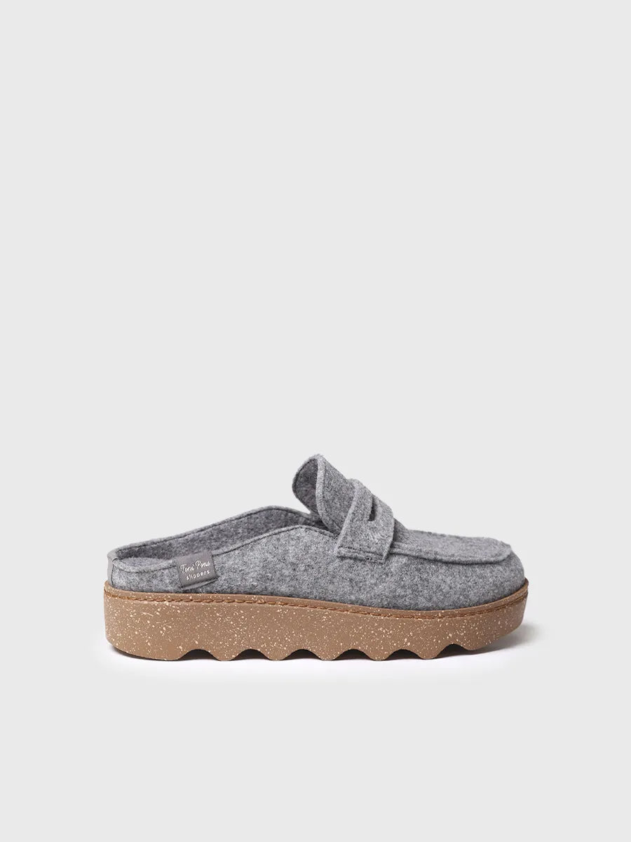 Toni Pons Jaden-FR chaussons sabot feutre gris 3,5 cm