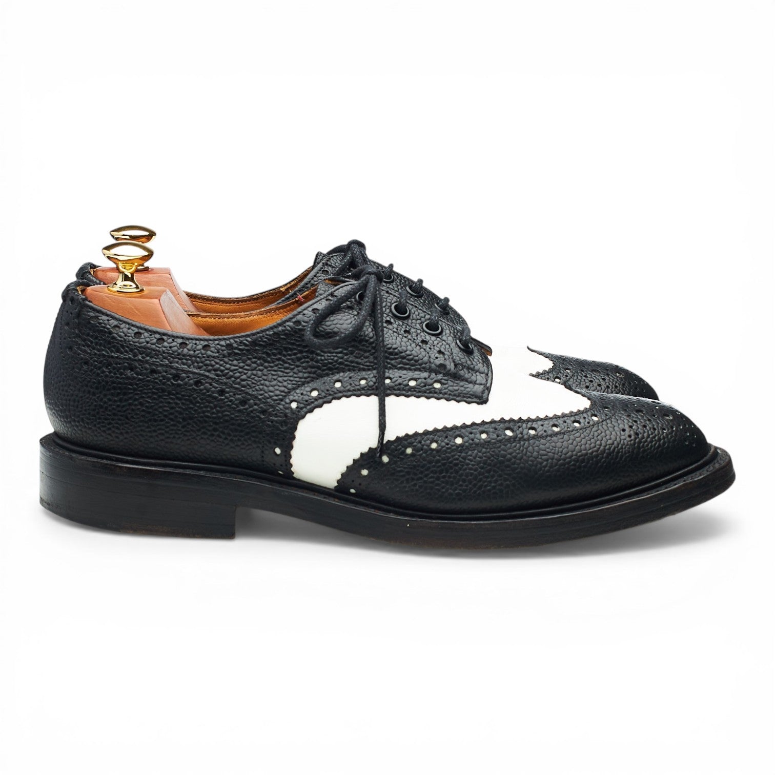 Kurt Geiger Spectator derbies brogues noir blanc UK 9