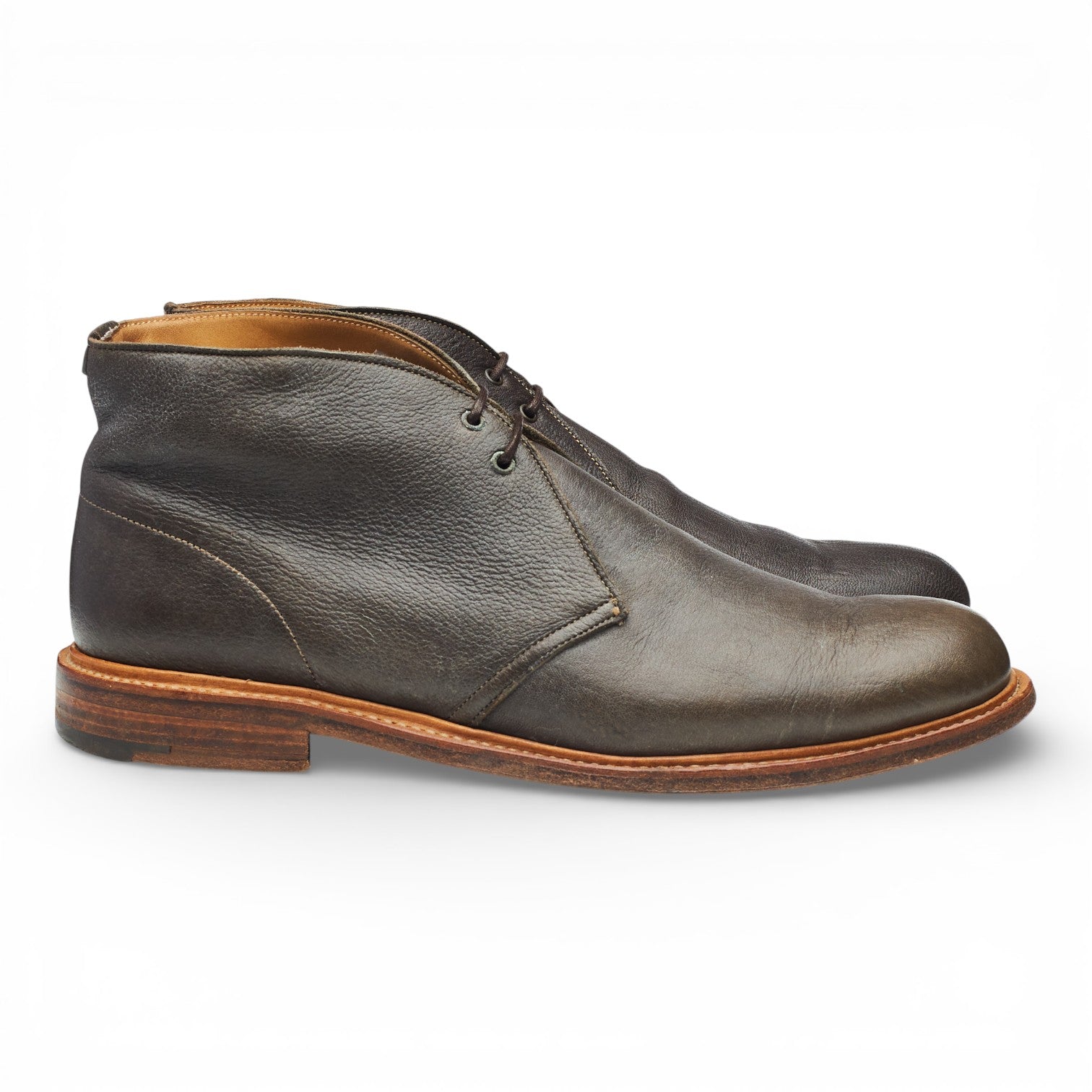 Cheaney Boots chukka cuir grainé marron UK 8