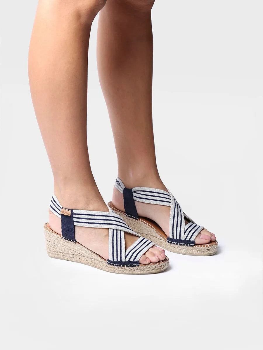 Toni Pons Tina espadrille compensee Crudo-Marino talon 6 cm