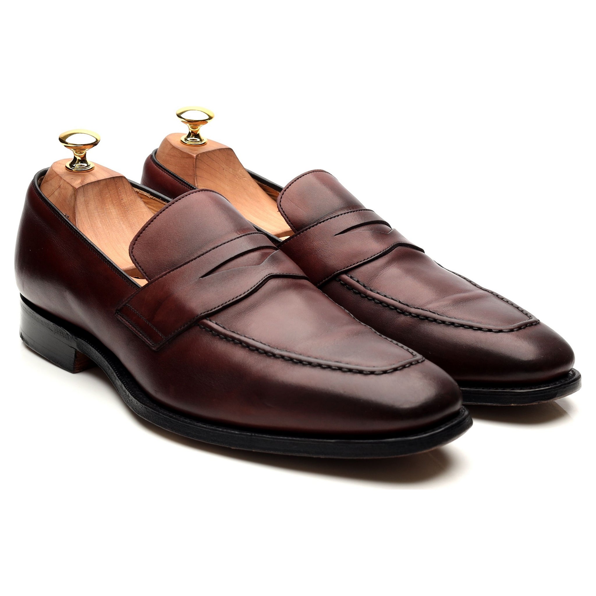Church's Hertford mocassins cuir bordeaux UK 10