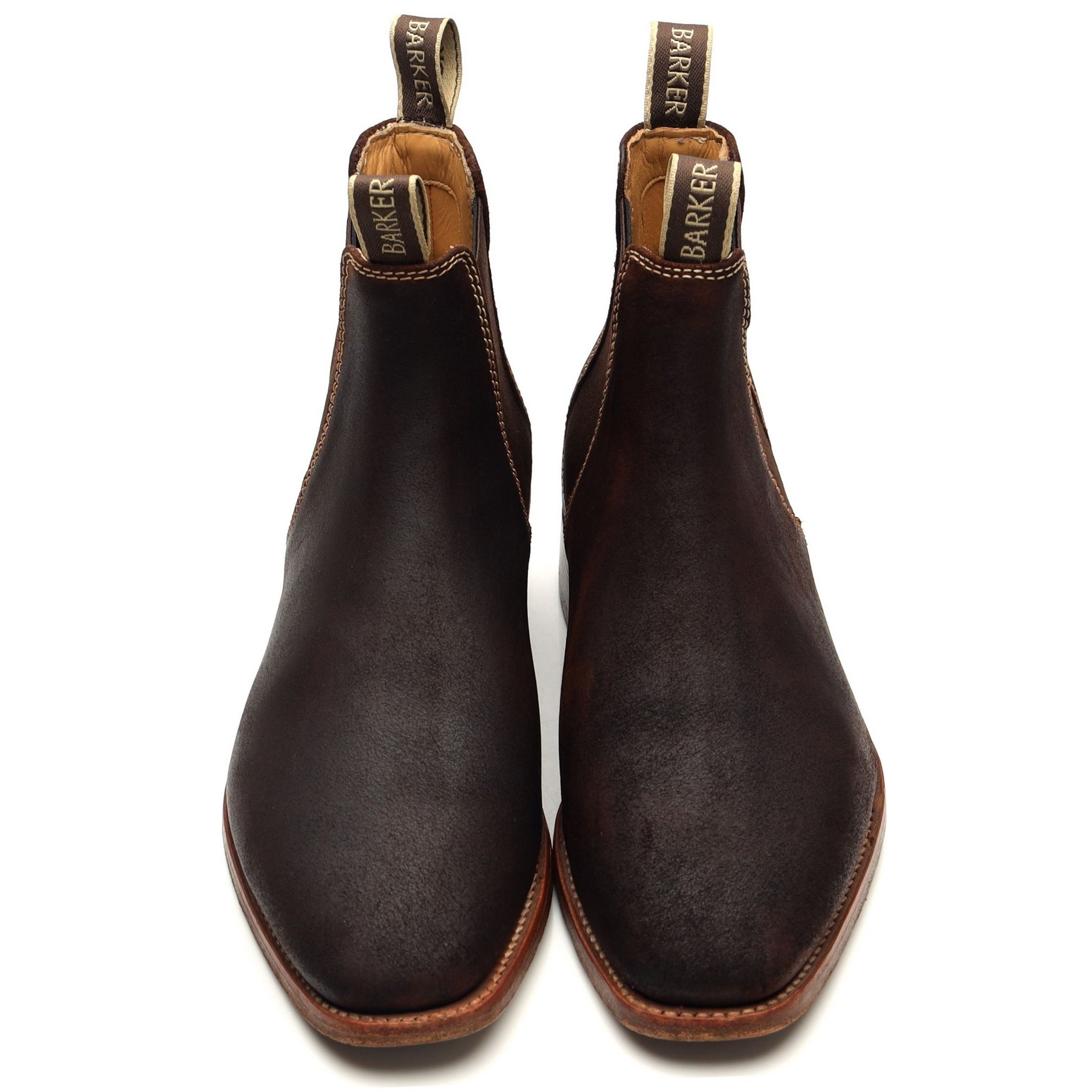 Barker Mansfield boots chelsea daim marron pointure UK 6